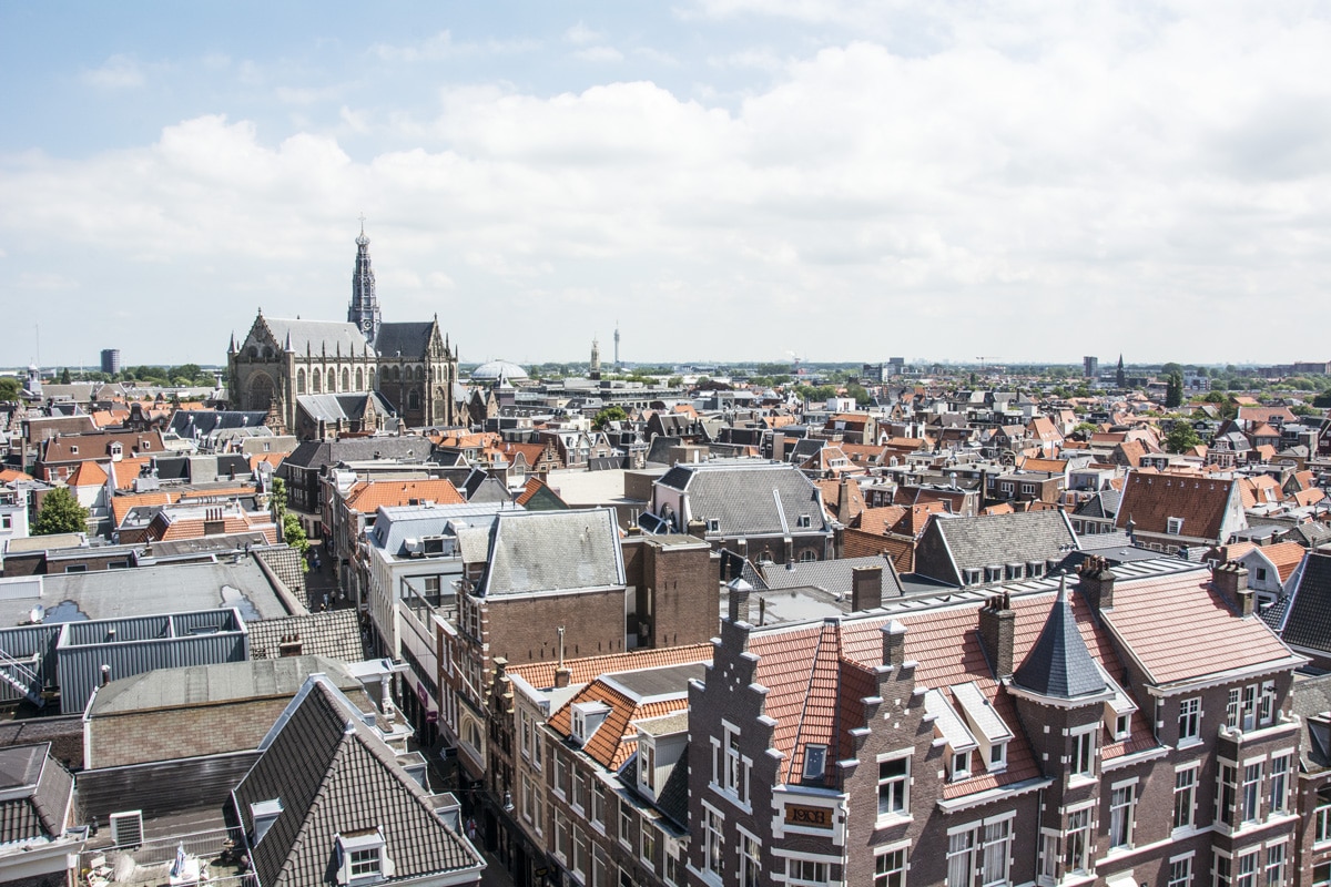 City skyline of Haarlem, The Netherlands