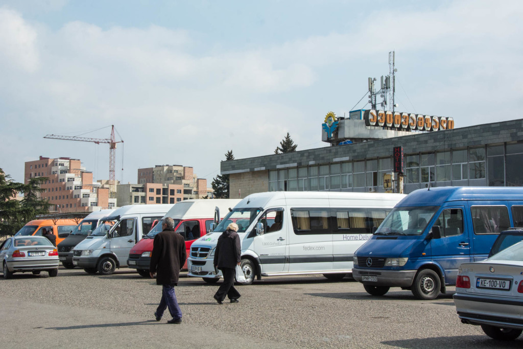 Ortachala marshrutka station in Tbilisi, Georgia