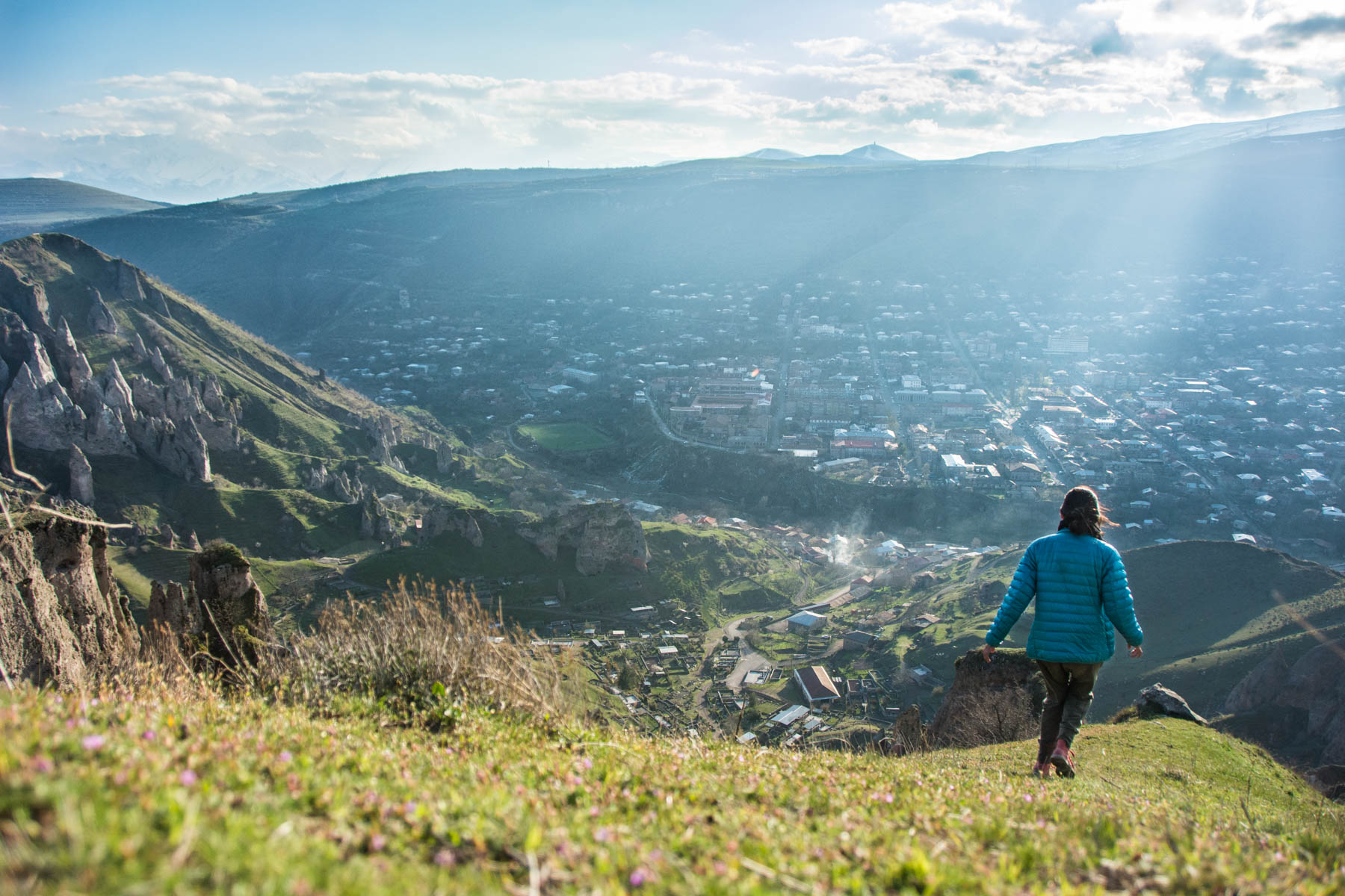 How to get to Tatev from Goris, Armenia - Running around on the mountains of Goris, Armenia