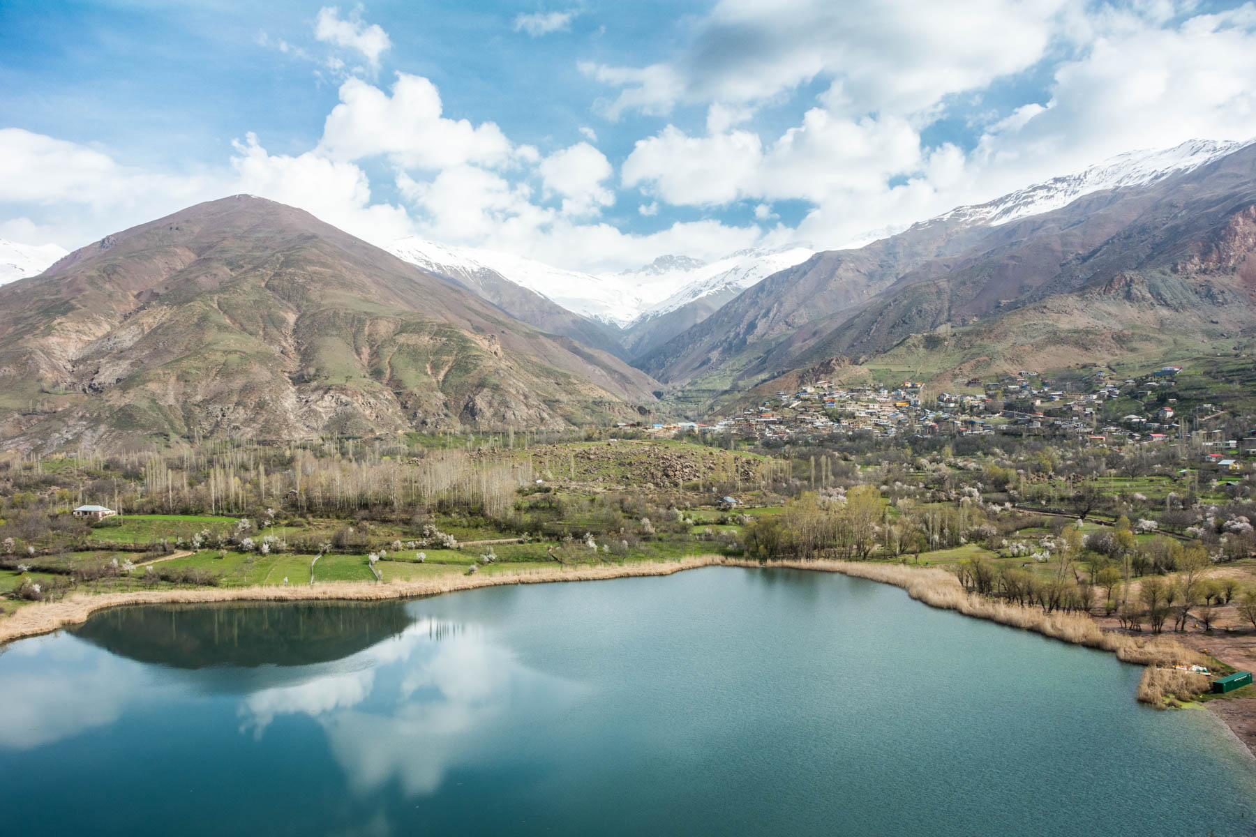 A view of Evan Lake in the Alamut Valley in Iran