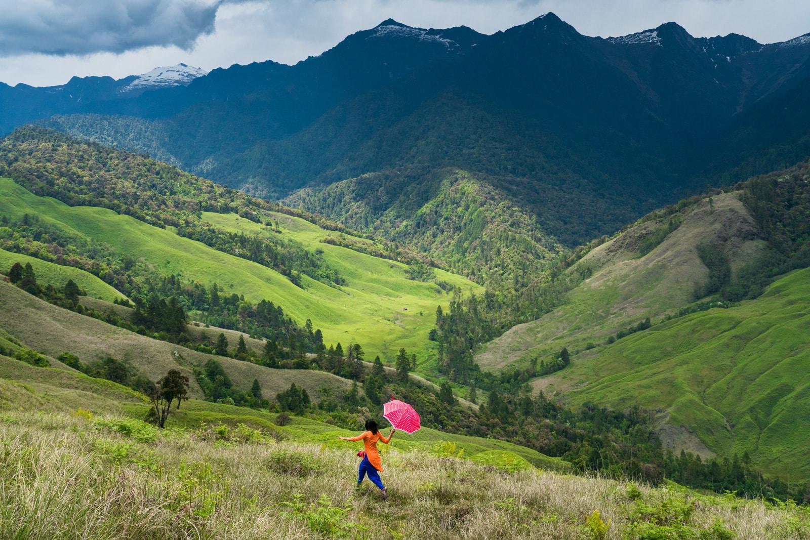 What is Lost With Purpose - Alex running through the mountains of Mechuka in Arunachal Pradesh, India