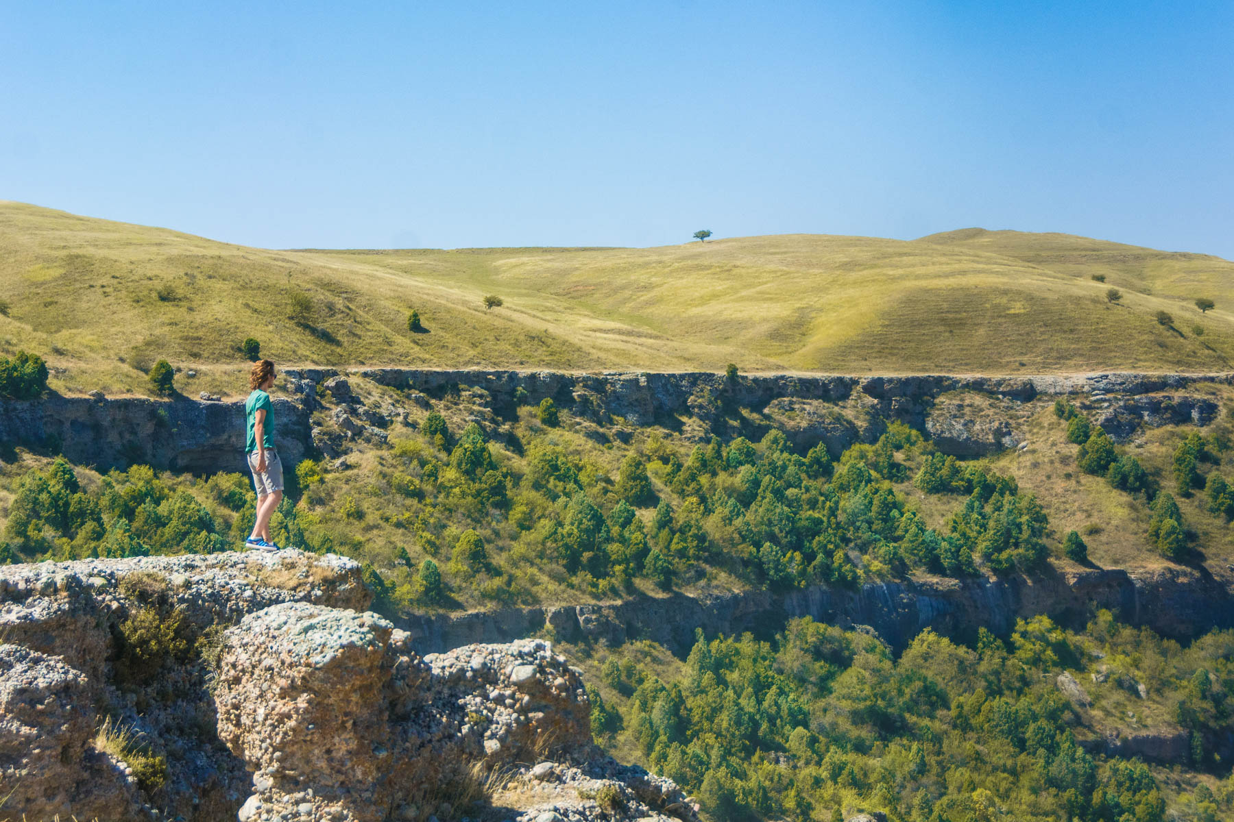 Taking in the views of Aksu park near Shymkent, Kazakhstan - Lost With Purpose