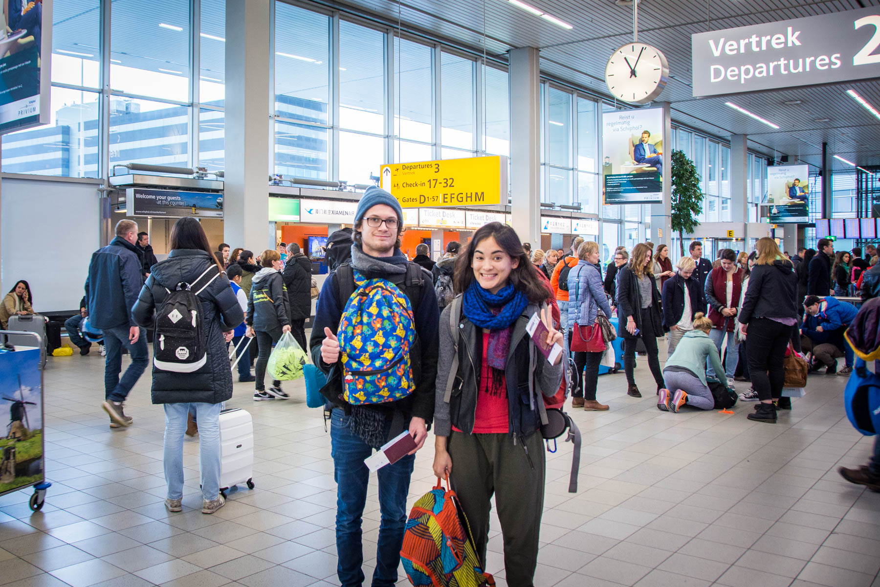 The journey begins in Amsterdam Schiphol Airport - Lost With Purpose