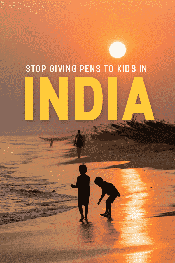 Though many foreign tourists don't realize it, giving pens to children in India is a big no no! Click through to learn why it's such a bad move, and find some alternative ways to give to children in India.