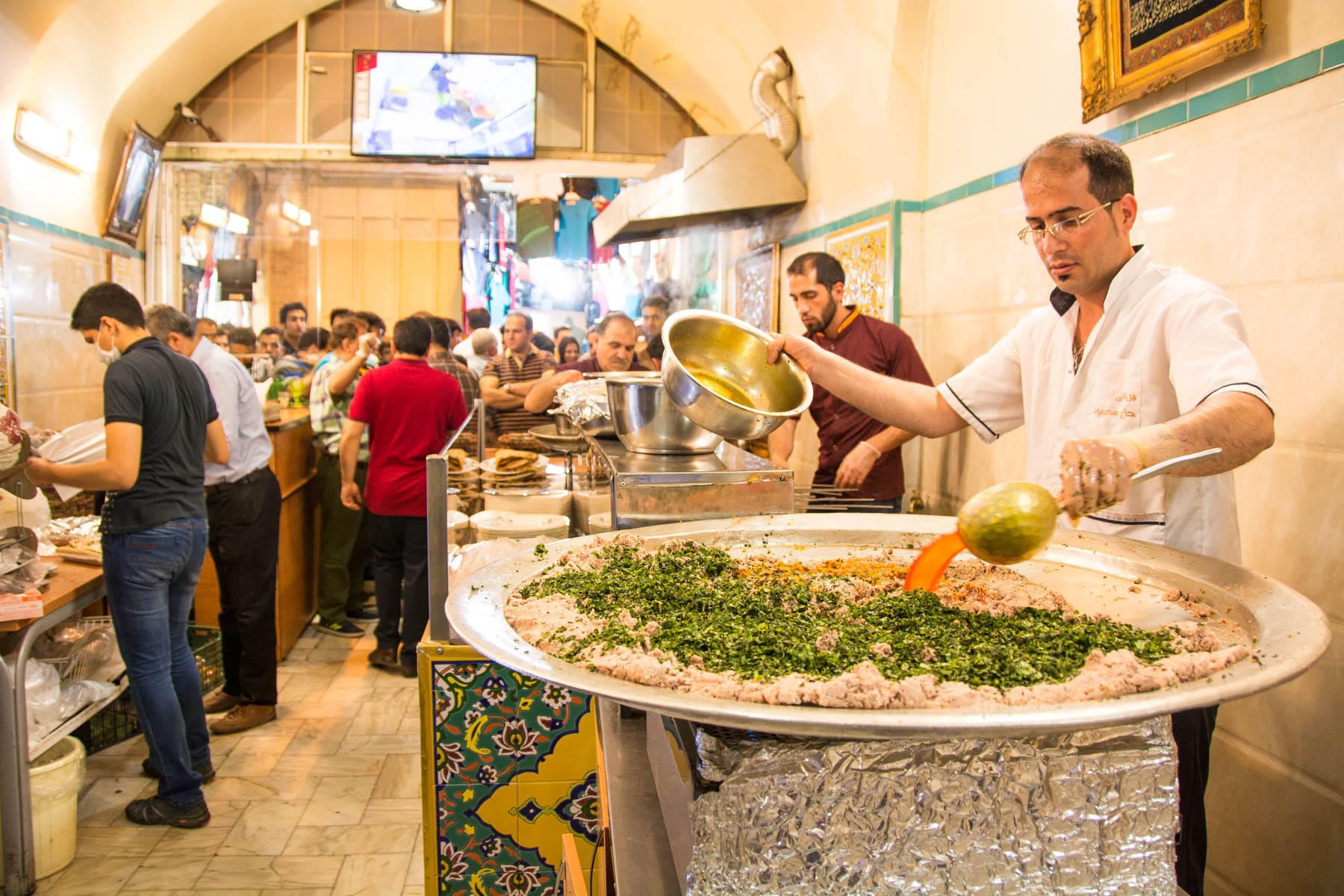 Two week Iran travel itinerary - Beryani near Jame Mosque in Esfahan, Iran - Lost With Purpose