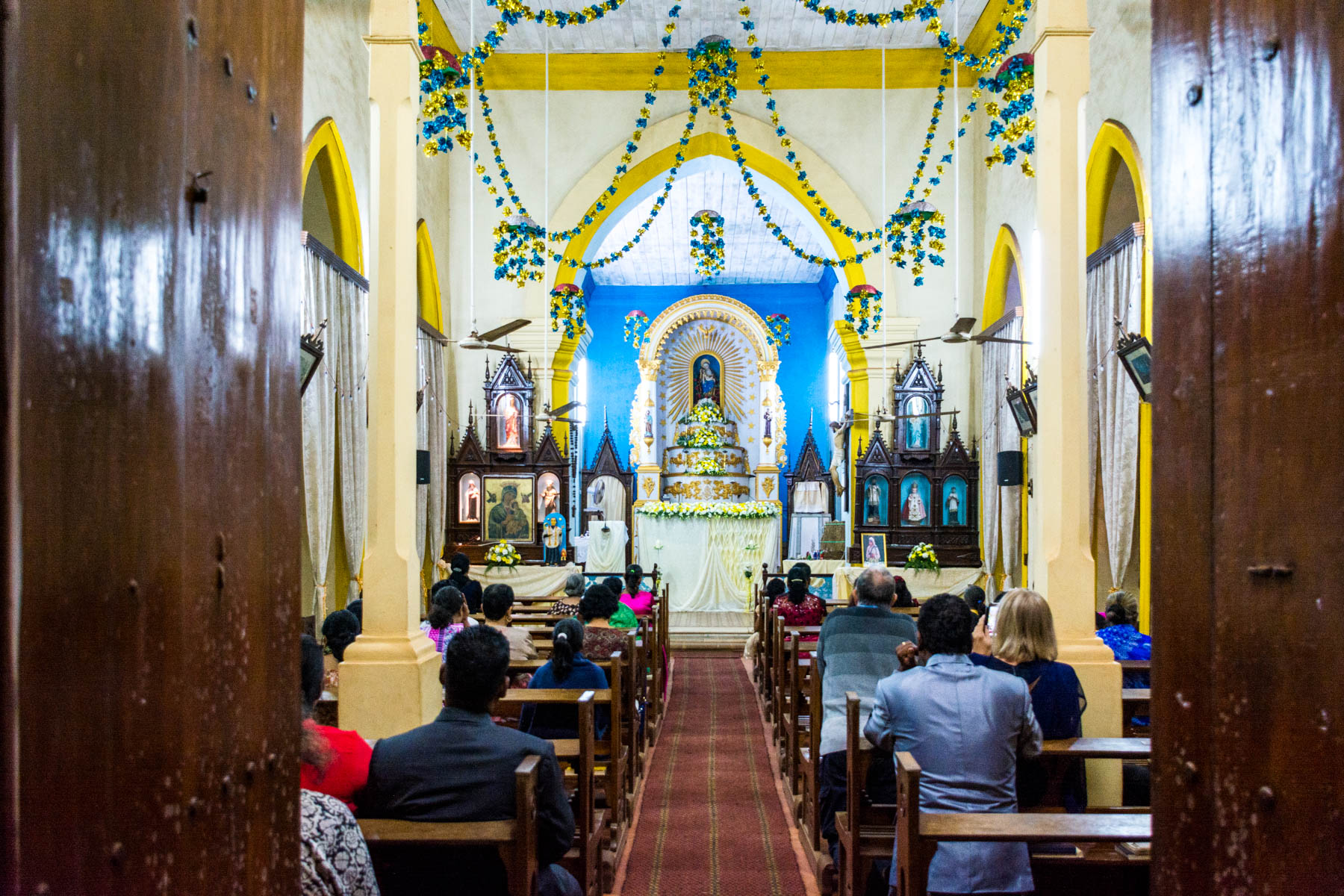 Christmas Eve at the Our Lady of Piety church in Calangute