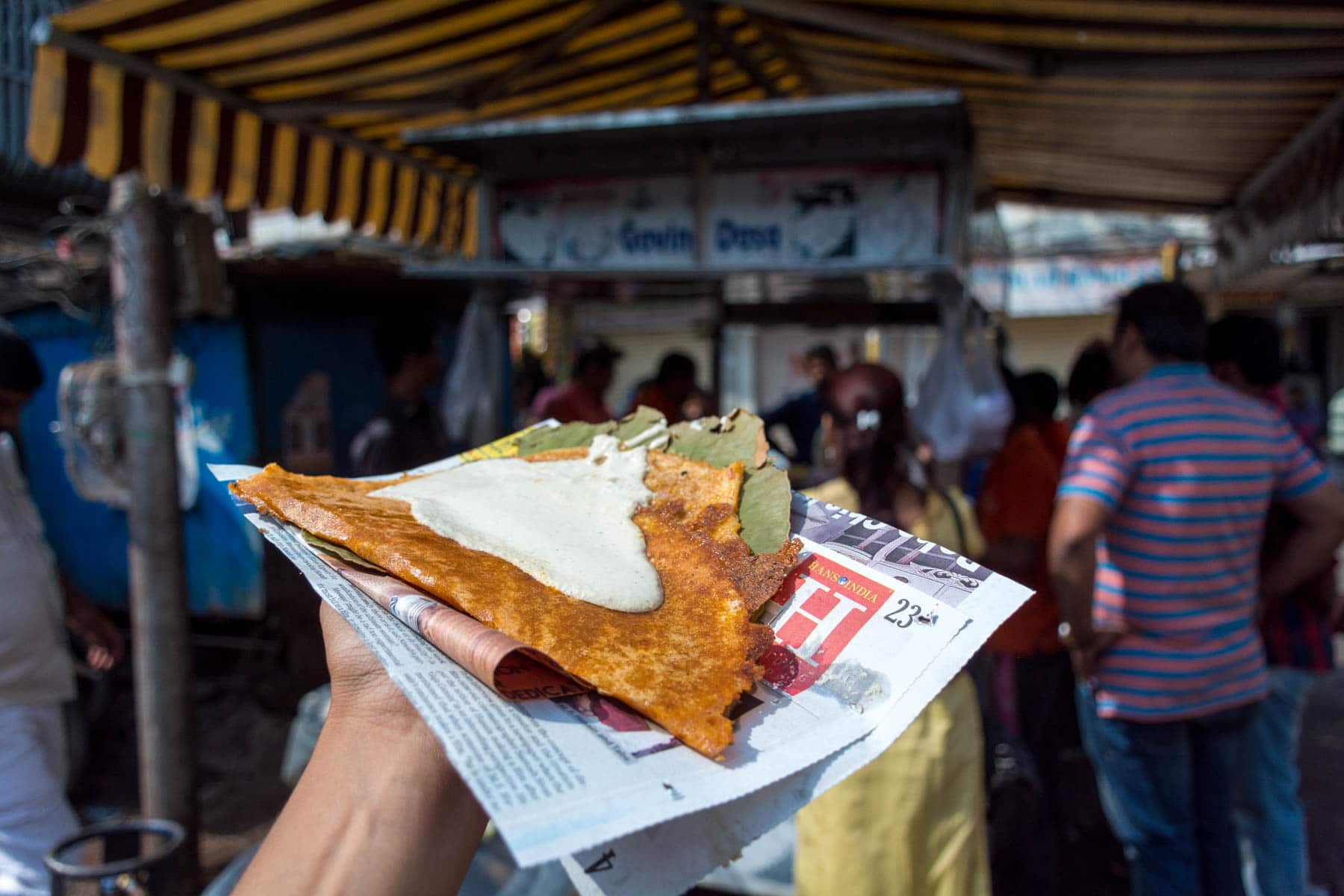 Where and what to eat in Hyderabad's Old City - A dosa from Govind's dosa - Lost With Purpose