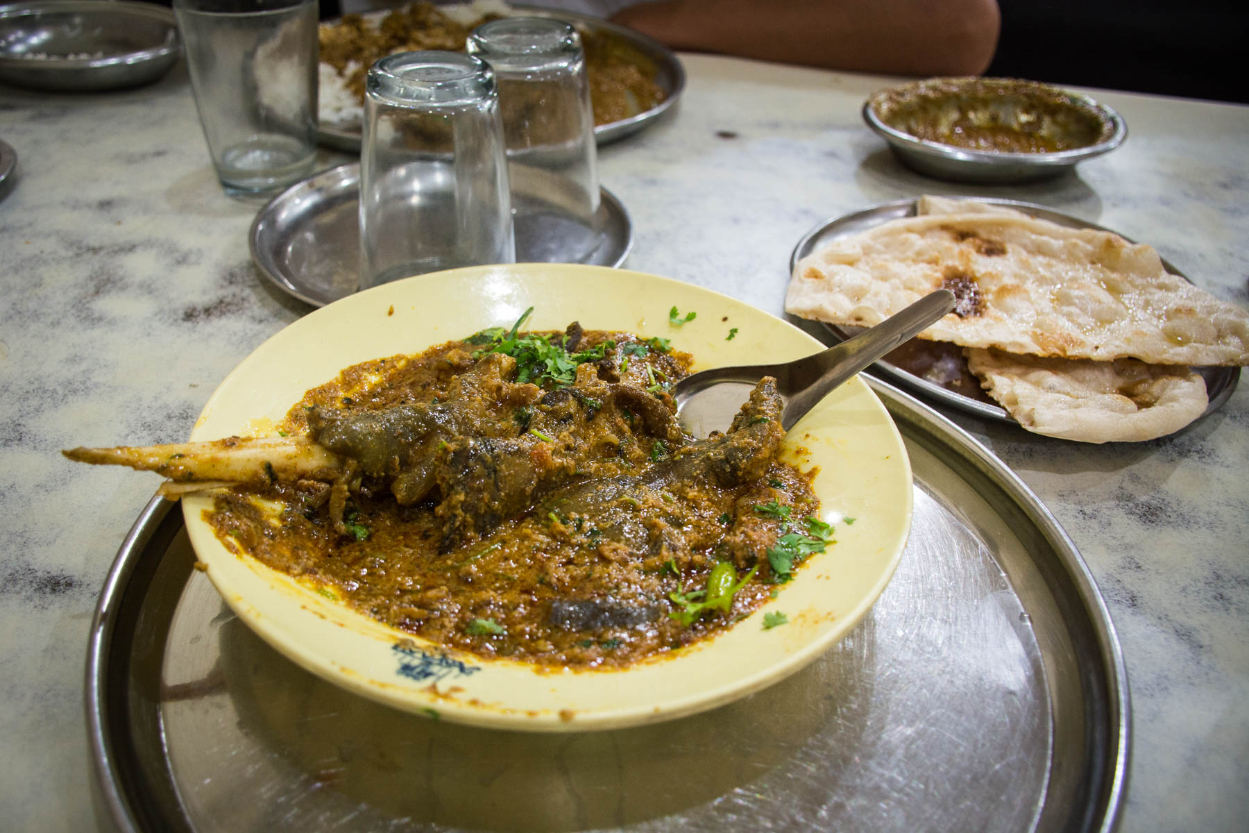 Where and what to eat in Hyderabad's Old City - Paya goat hoof in Hyderabad - Lost With Purpose