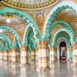 How much it costs to go backpacking in South India - The interior hall of Mysore Palace in Mysore, Karnataka, India - Lost With Purpose