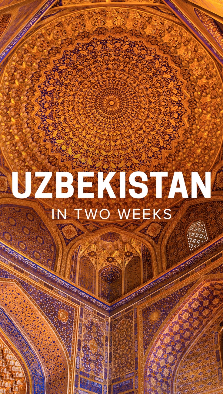 Pin for two week Uzbekistan itinerary