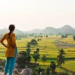 Alex backpacking on a budget in Hampi, South India