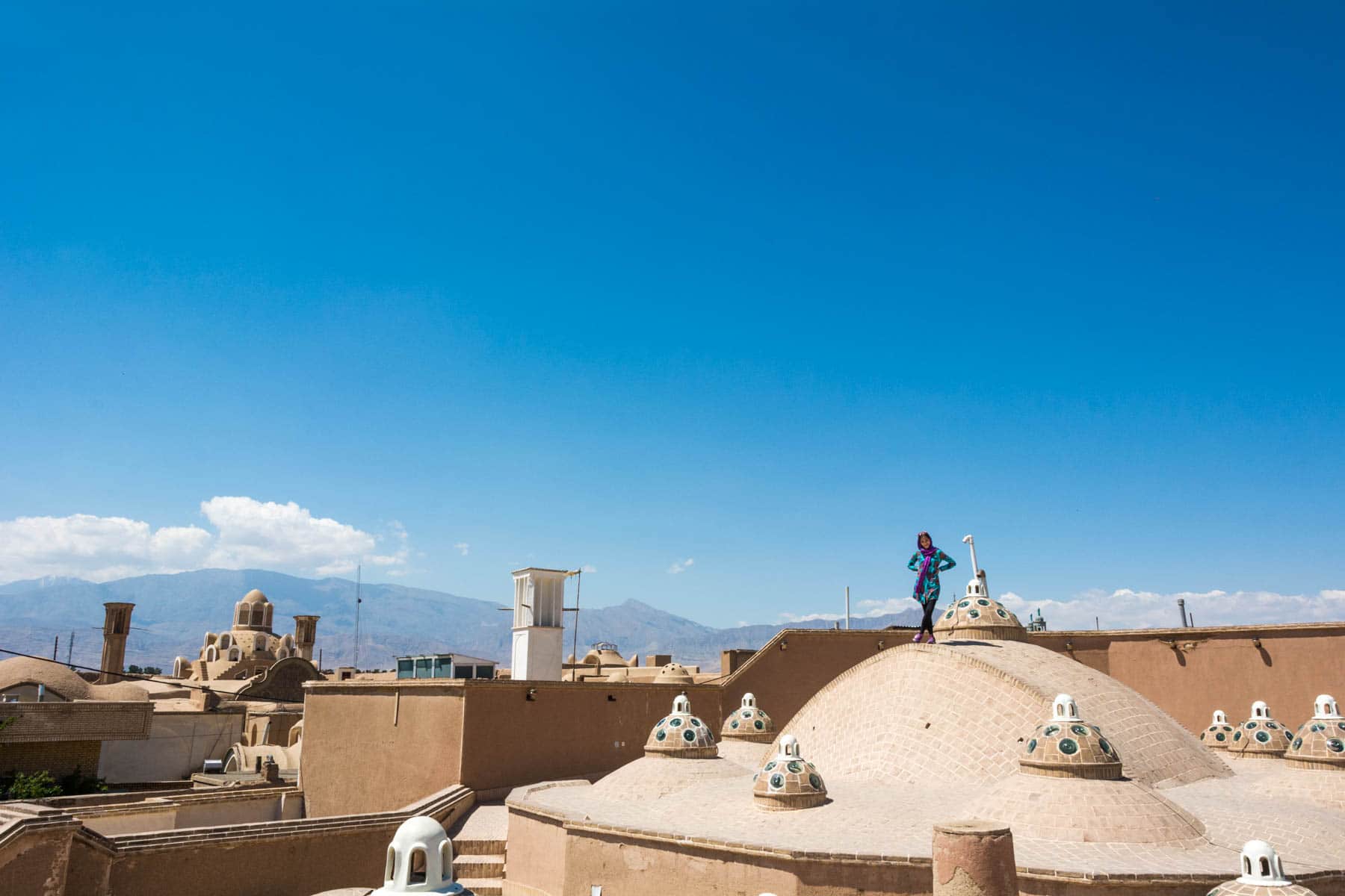 How much does a year of travel in Asia cost - The rooftops of Kashan, Iran - Lost With Purpose