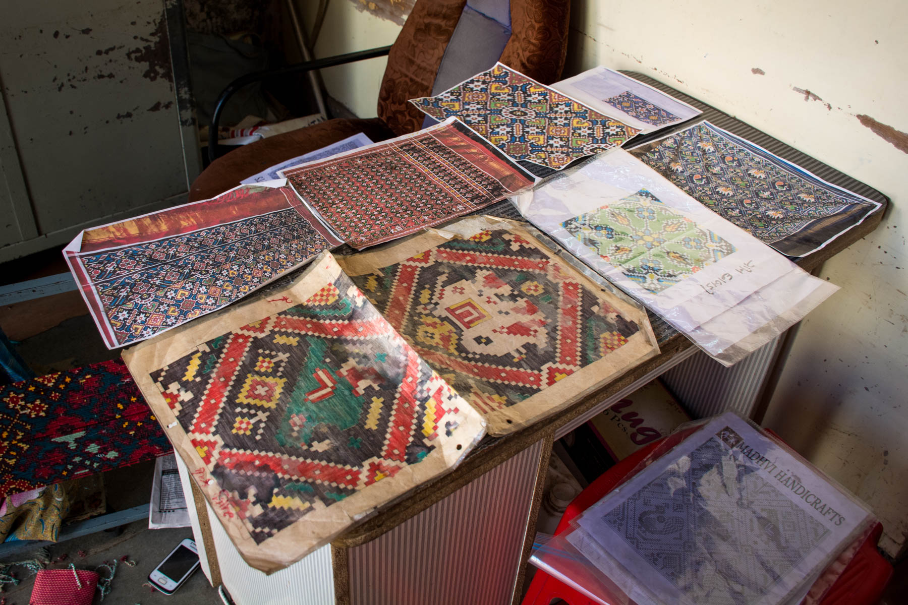A history of Patan Patola in Gujarat, India - Hand drawn Patola patterns - Lost With Purpose