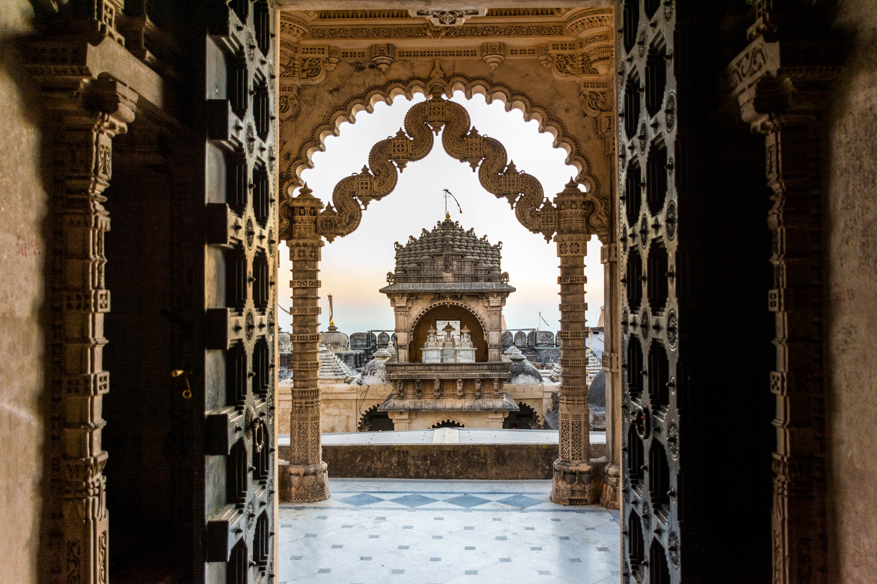 Jain pilgrimage in Palitana, India - Adinath temple doors - Lost With Purpose