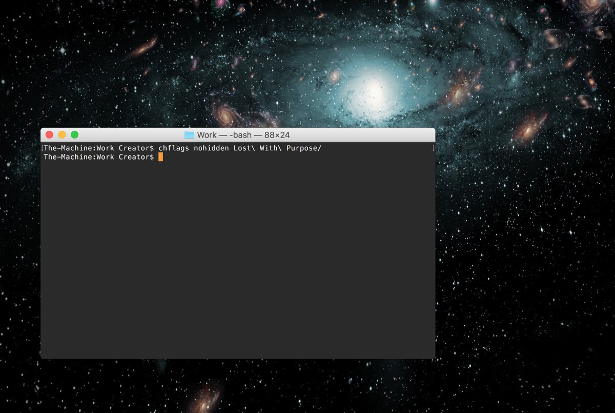 How to hide computer files for border crossings on a Mac - Showing (nohidden) files in the Terminal - Lost With Purpose