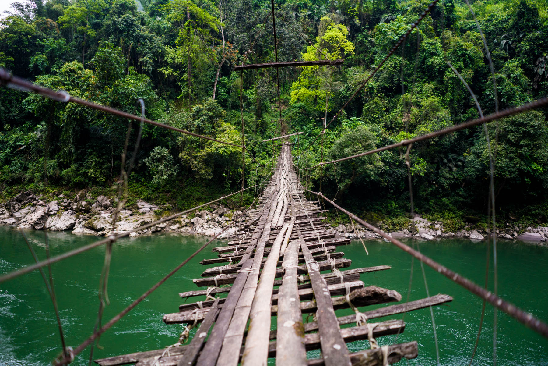 Backpacking Arunachal Pradesh travel guide - Hanging bridge near Daporijo - Lost With Purpose