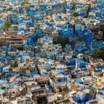 Photo essay about the streets and people of the Blue City of Jodhpur, Rajasthan, India - Overhead view of blue houses in Jodhpur, India - Lost With Purpose