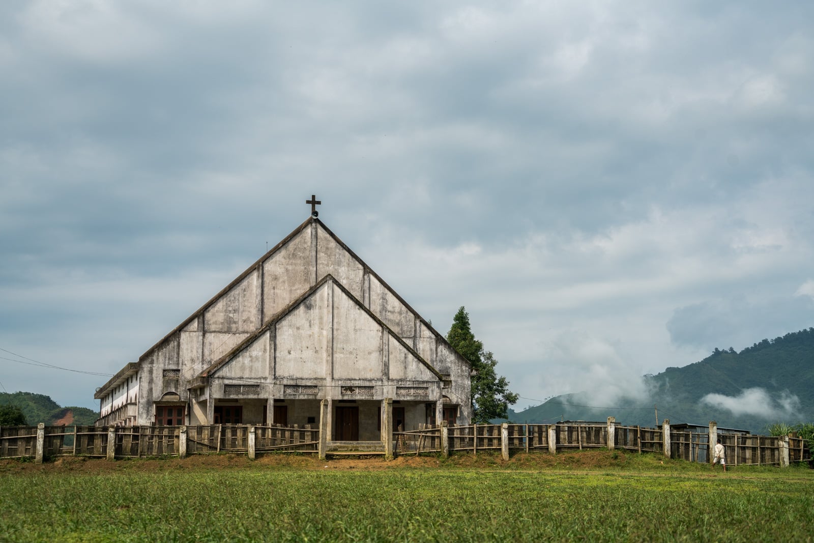 Church exterior in Longwa