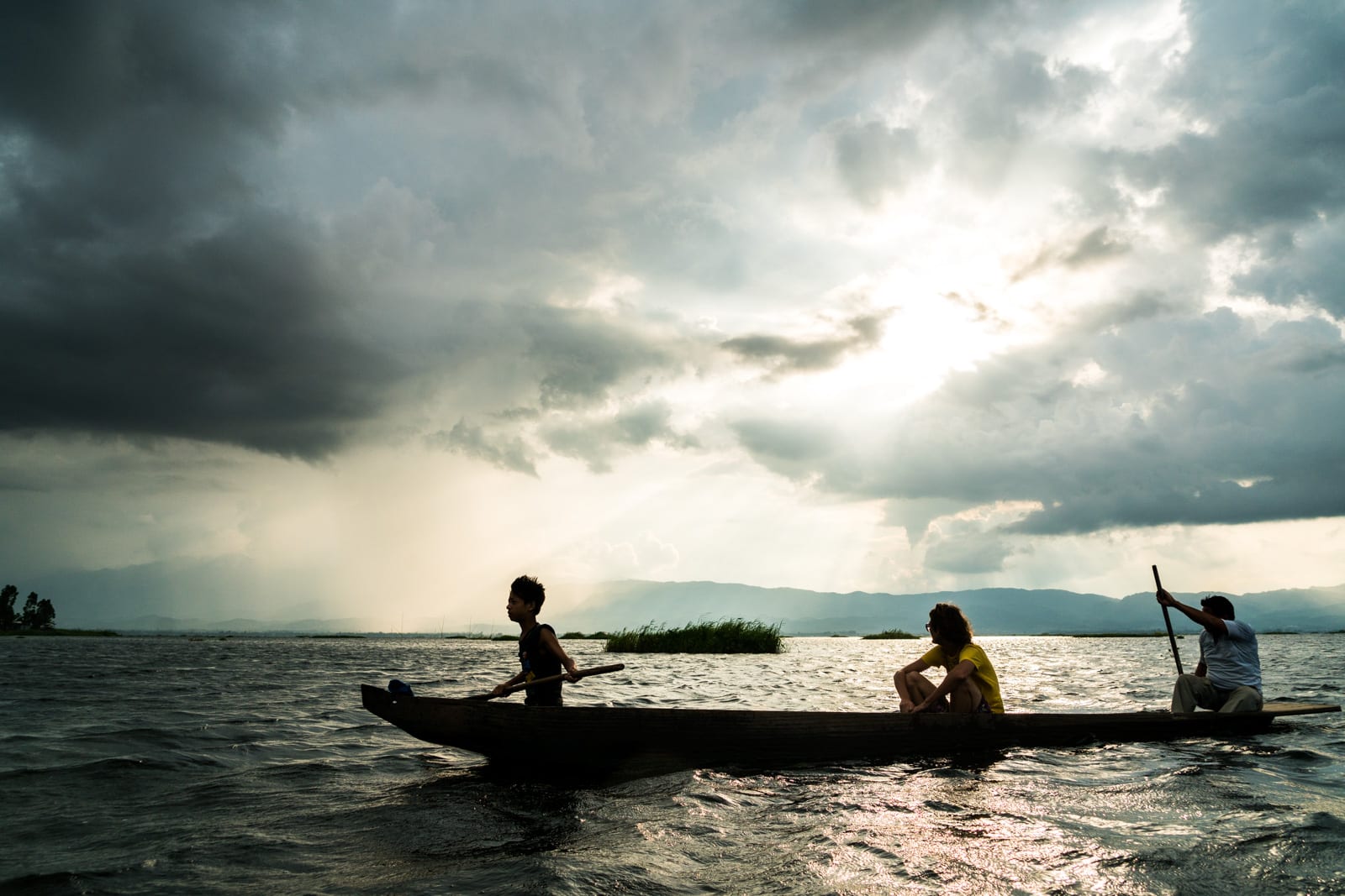 How to get from Imphal to Loktak Lake in Manipur, India - Boat ride at sunset on Loktak Lake - Lost With Purpose travel blog