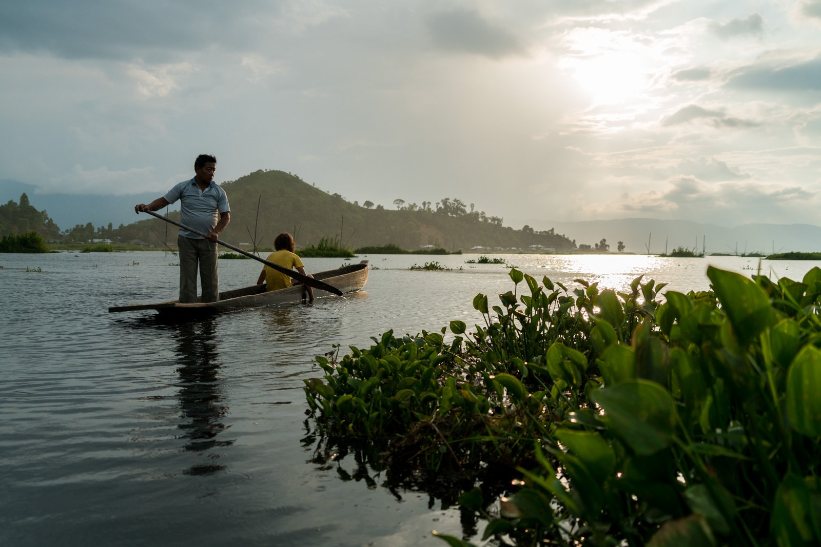 Why you need to visit Loktak Lake, Manipur, Northeast India - Rowing back to shore - Lost With Purpose