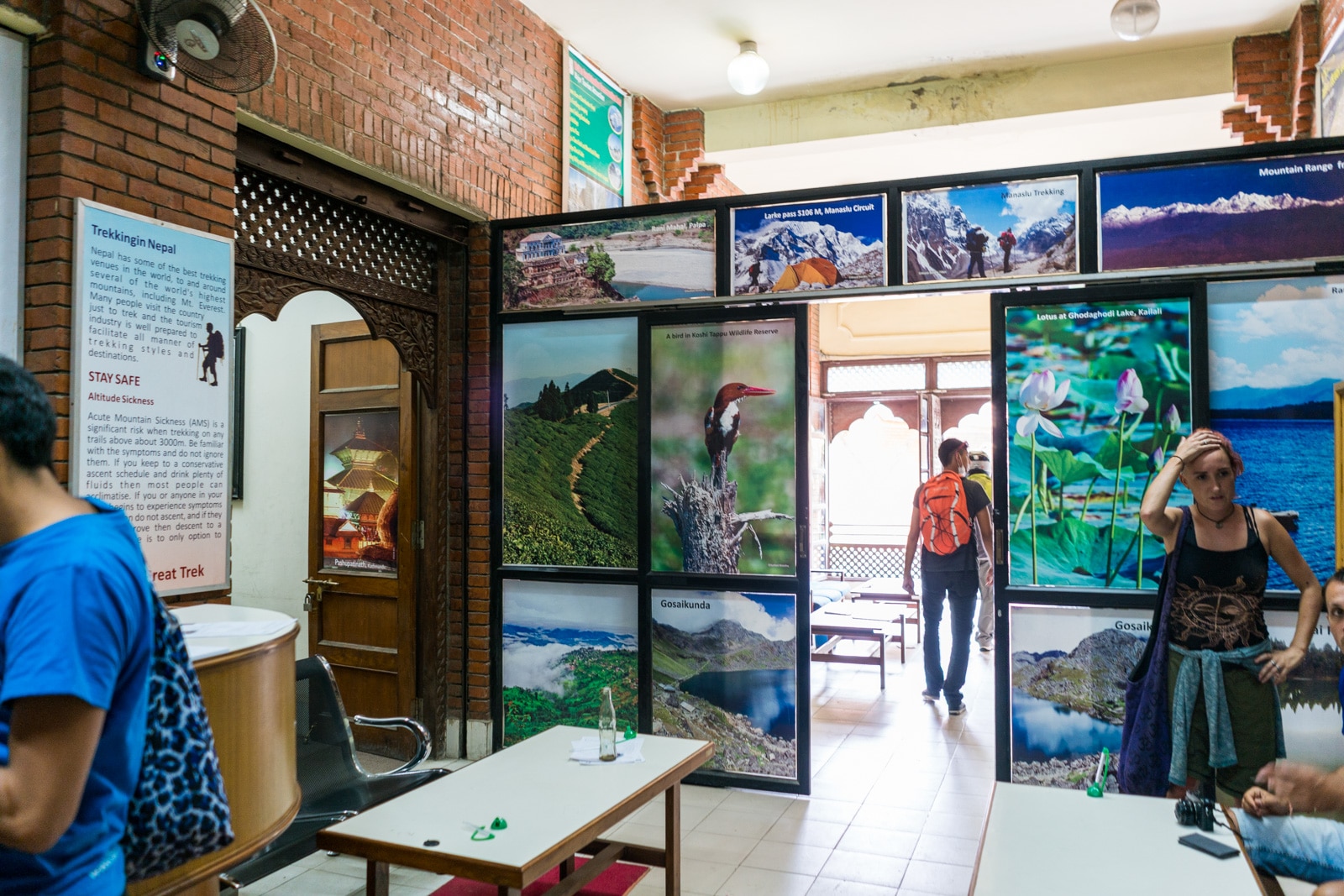 Interior of the TIMS card office in Kathmandu