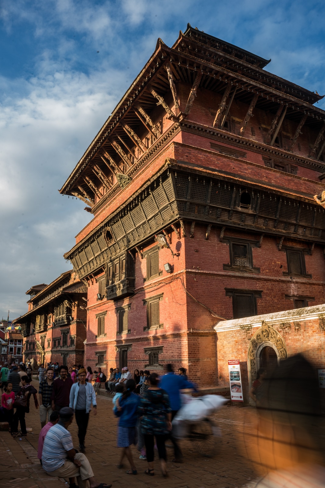 Warm colors during sunset at the famous Durbar Square in Patan, Nepal. Only half an hour's drive from the Thamel area of Kathmandu, Patan is a top destination for anyone traveling to the Kathmandu Valley.