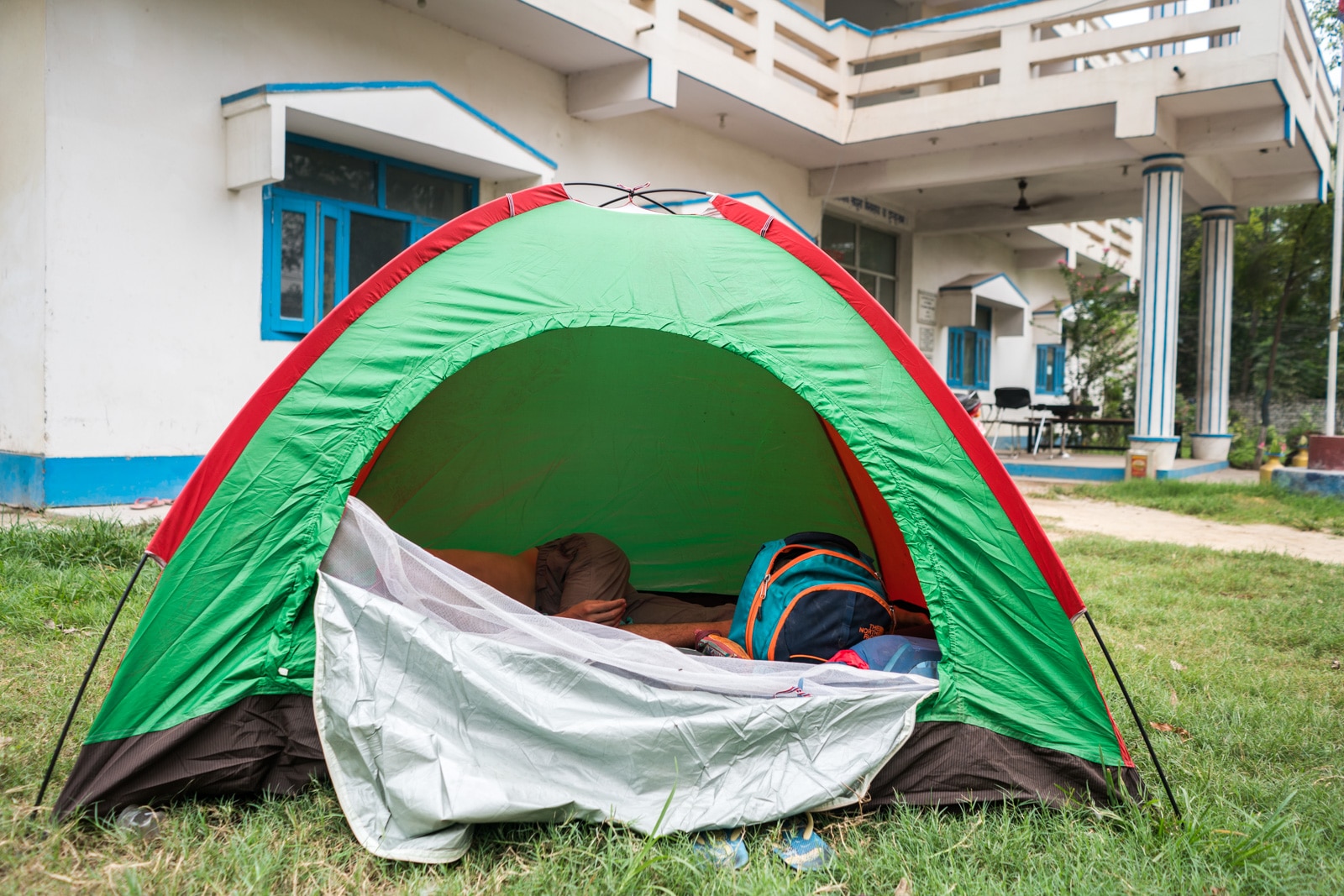 Nepal - India border crossing at Birganj and Raxaul - Camping at the police station - Lost With Purpose