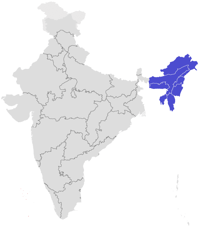 Why you need to travel to Northeast India - Map of Northeast India - Lost With Purpose