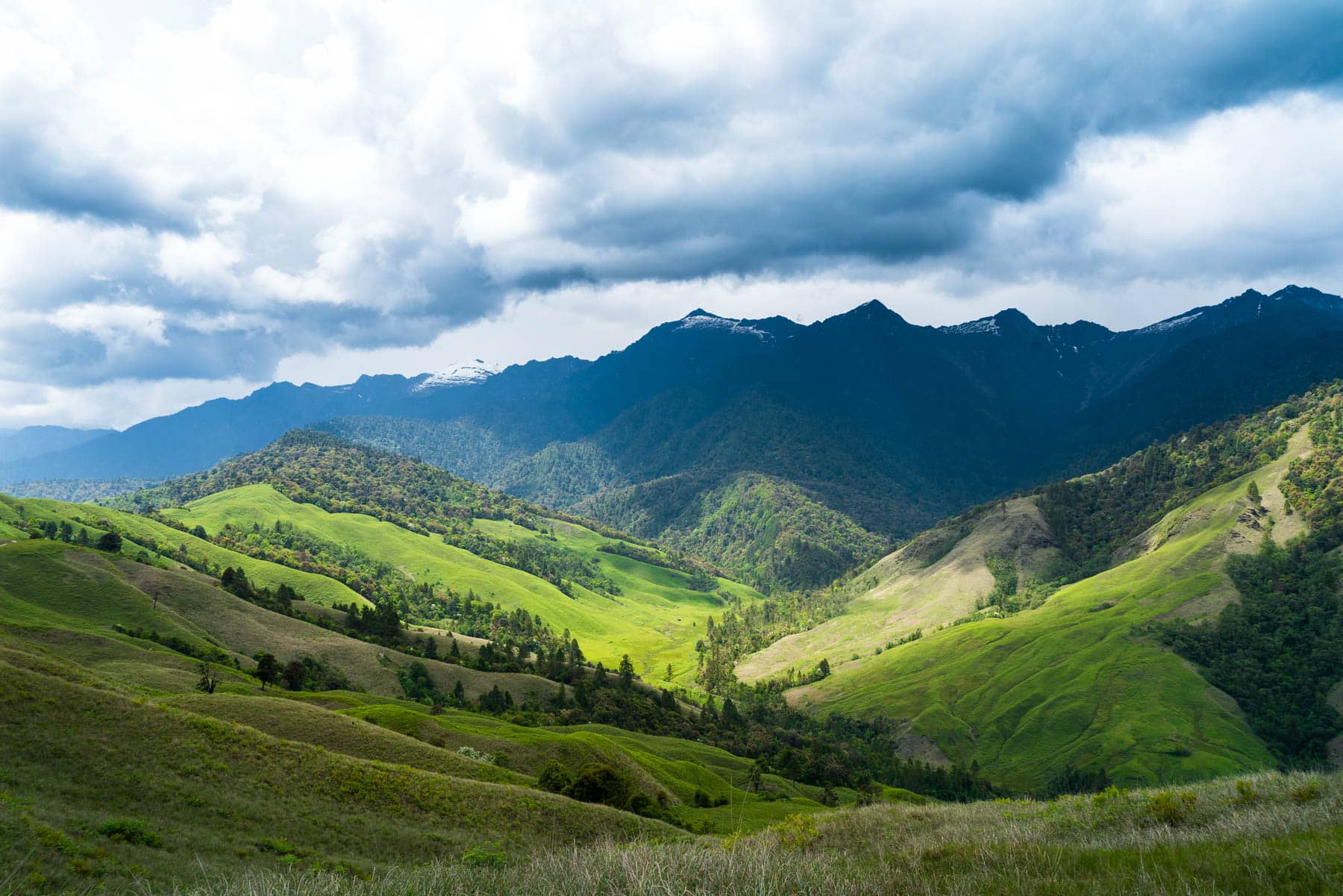 Mountains in Mechuka, Arunachal Pradesh, India