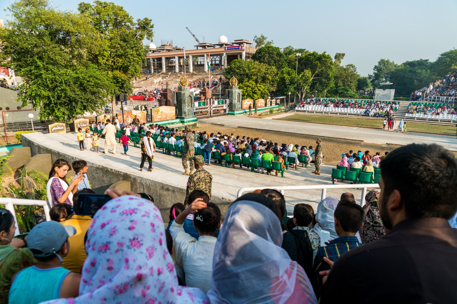 Crossing from Amritsar to Lahore at the Wagah border between India and Pakistan