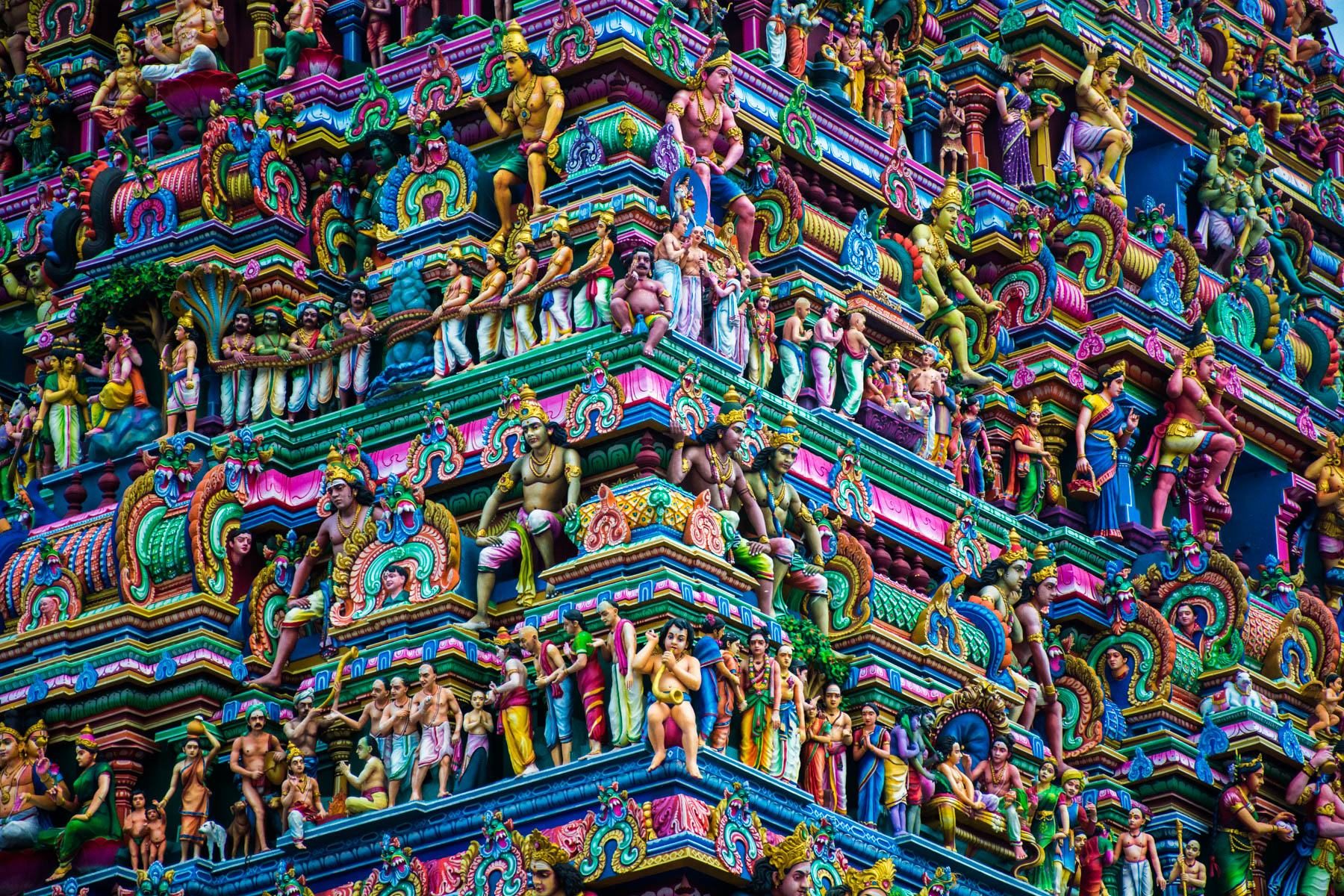 Colorful Kapaleeswarar Temple in Chennai, Tamil Nadu state, India