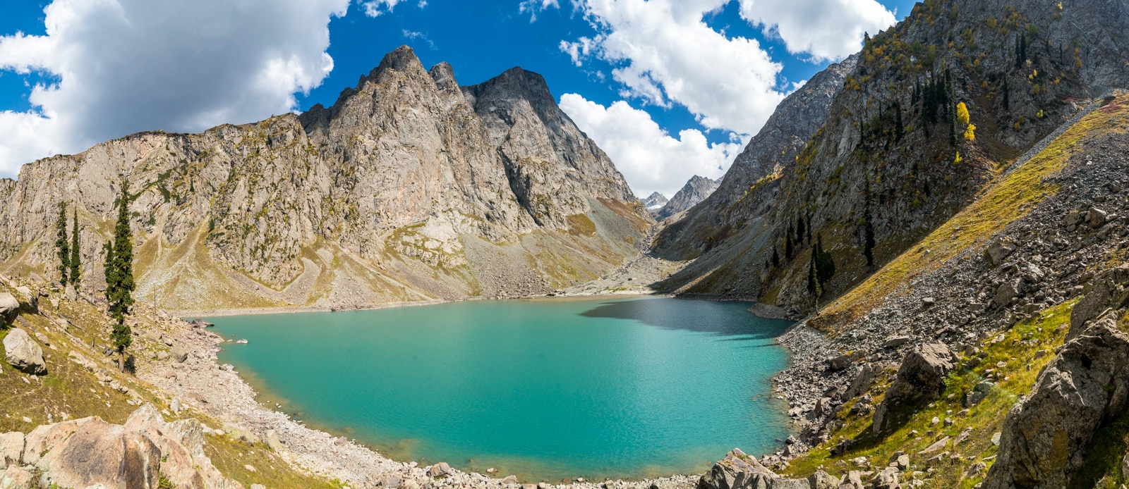 Trekking around Kalam, Swat Valley, Pakistan - Spinkhor Lake panorama - Lost With Purpose travel blog