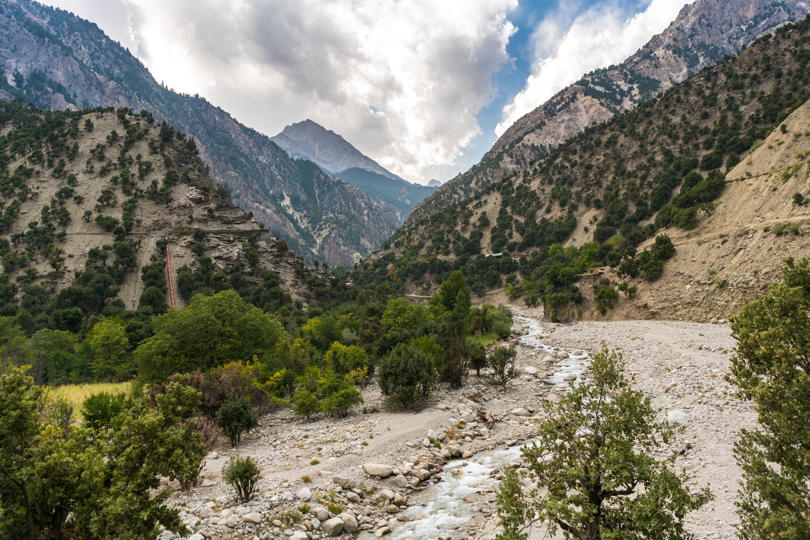 View of Rumboor Valley in Kalash, Pakistan