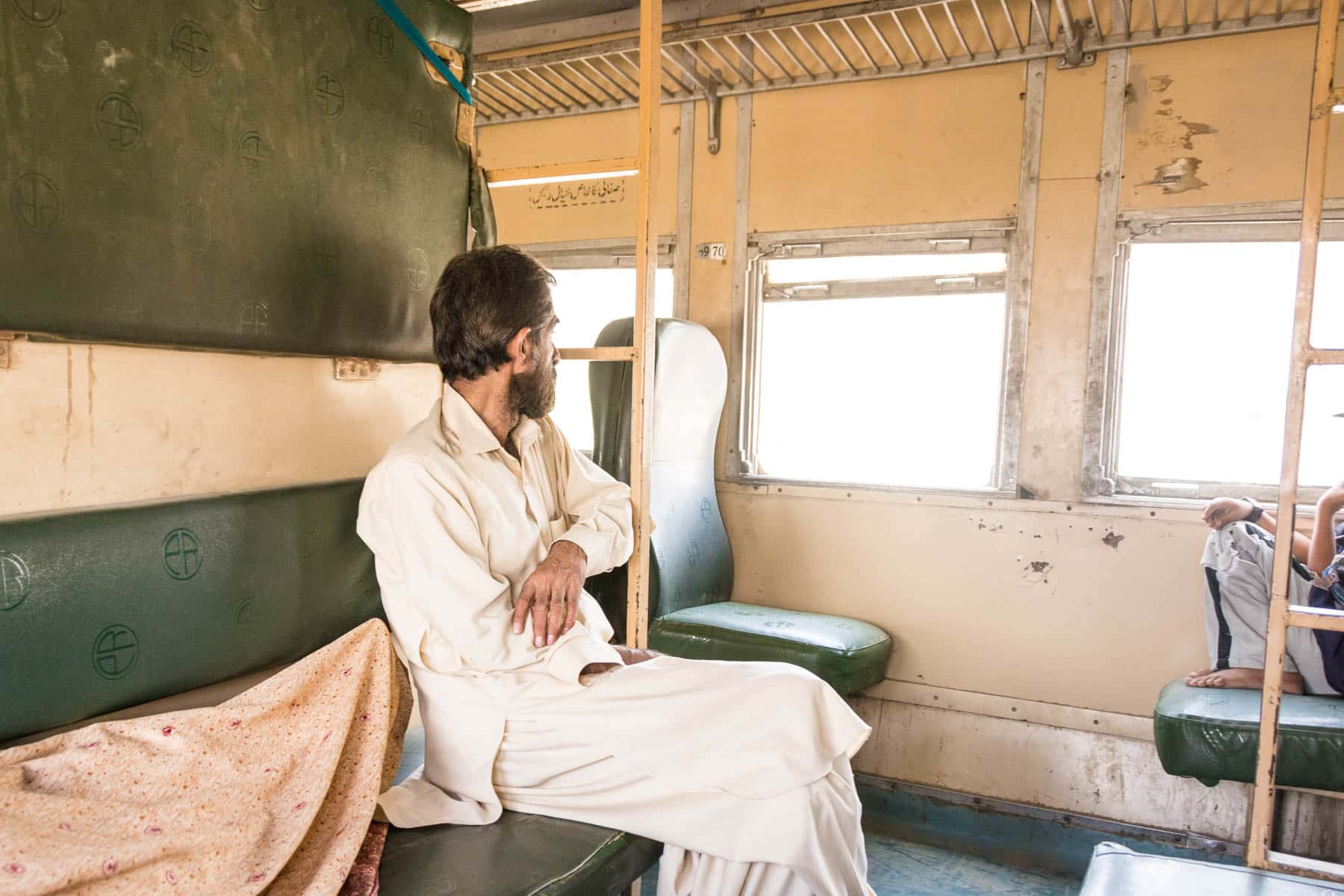 Guide to train travel in Pakistan - Economy standard train class - Lost With Purpose travel blog