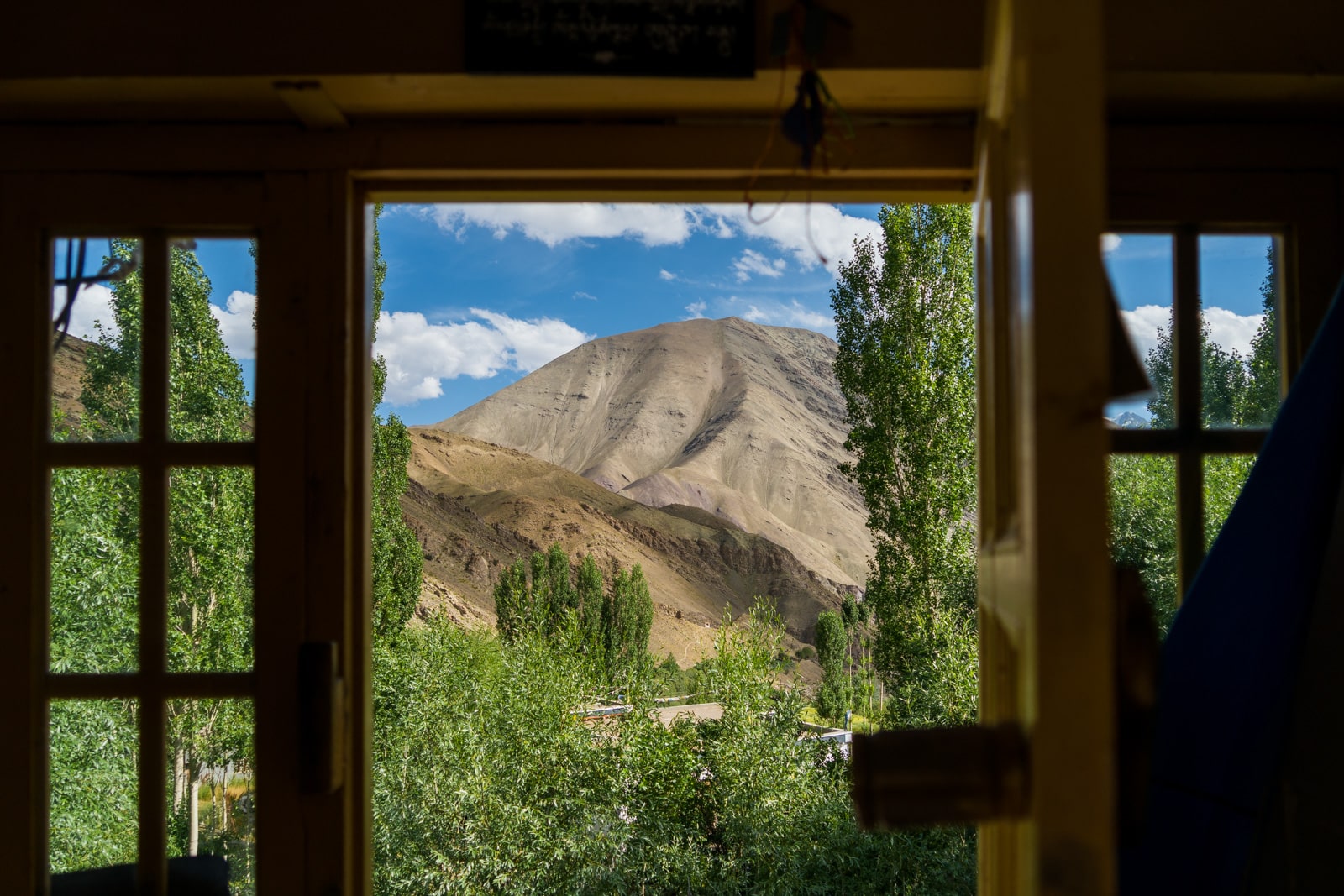 Short 3-day itinerary and guide to the Sham Valley trek in Ladakh, India - View from front door of Fakir Homestay - Lost With Purpose travel blog