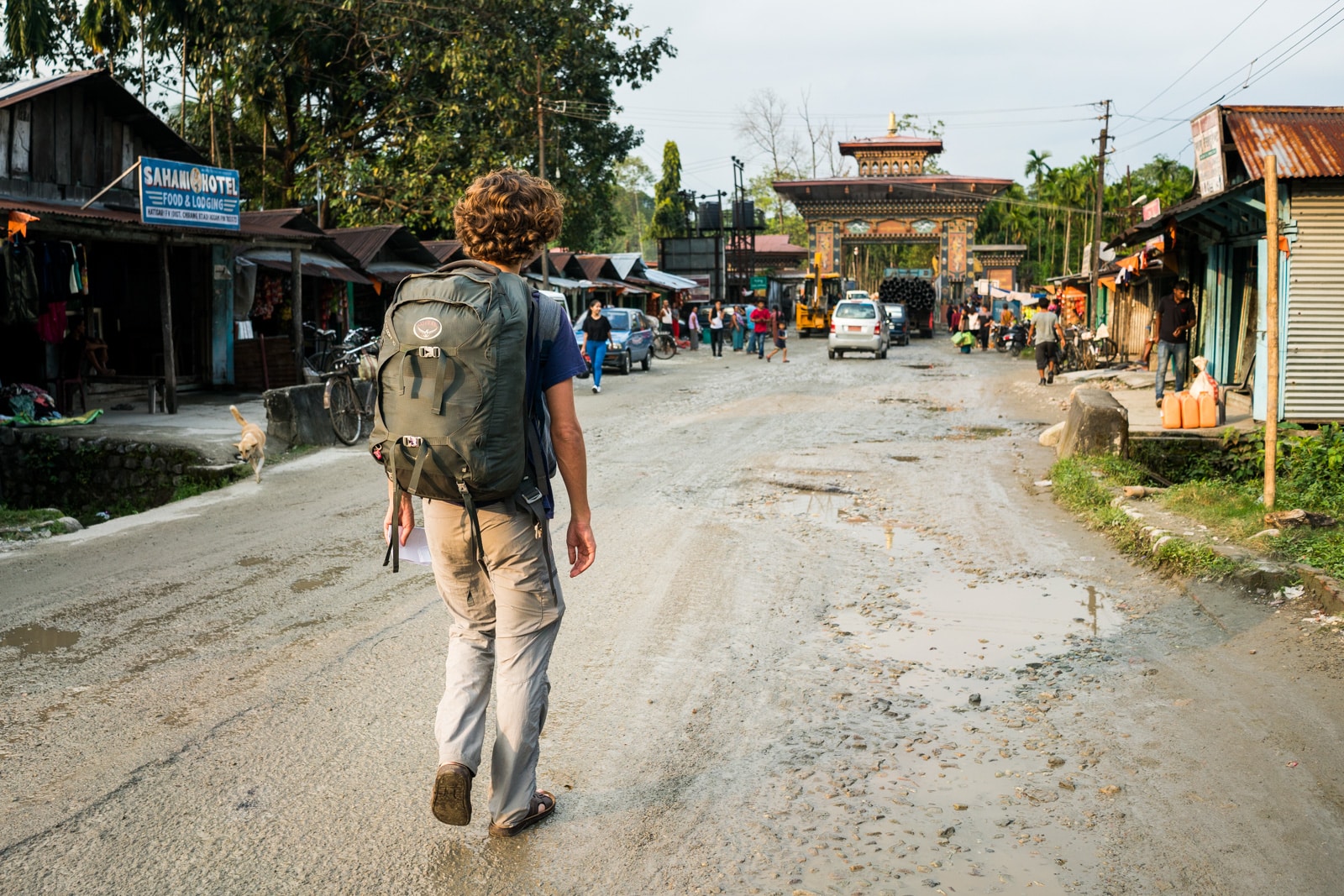 Crossing the India - Bhutan border crossing at Gelephu by foot - Lost With Purpose travel blog