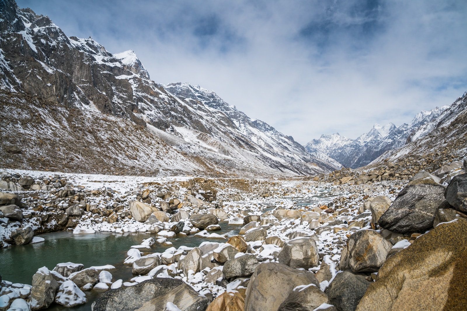 Gomukh glacier, start of the Ganges/Ganga river in Uttarakhand, India