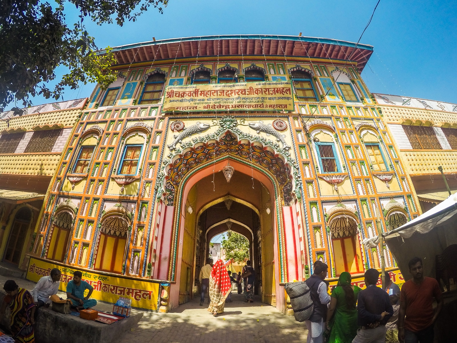 Top off the beaten track destinations in India - A colorful temple in Ayodhya, Uttar Pradesh - Lost With Purpose travel blog