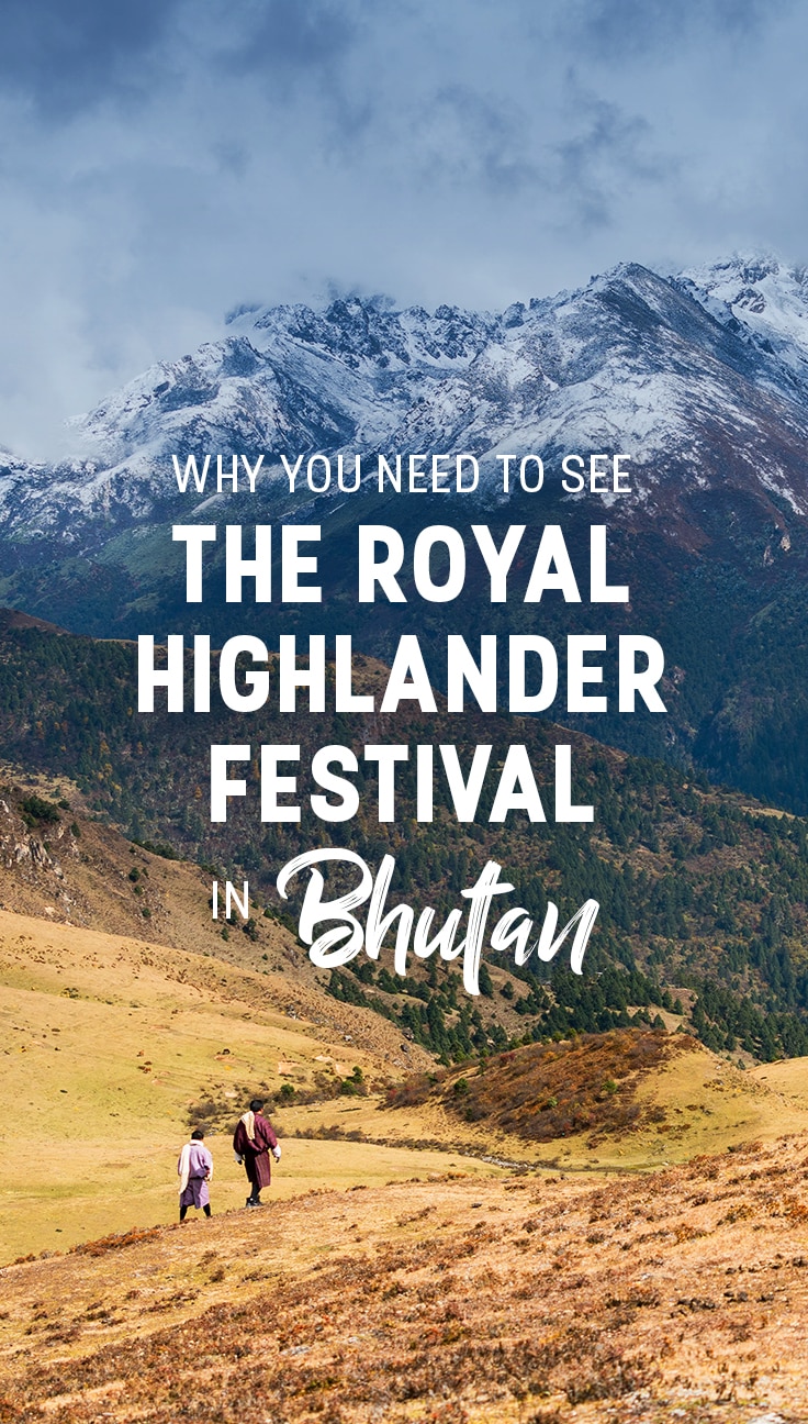 The annual Royal Highlander Festival in Bhutan is an epic celebration of highlander nomadic culture in Bhutan. From decorated yaks to Himalayan views to local sports, if you’re looking for an exciting and off- the-beaten-track festival in Bhutan, this is the perfect place to start! Click through for photos from the 2017 Royal Highlander festival, and tips and travel advice for getting to future Royal Highlander Festivals.