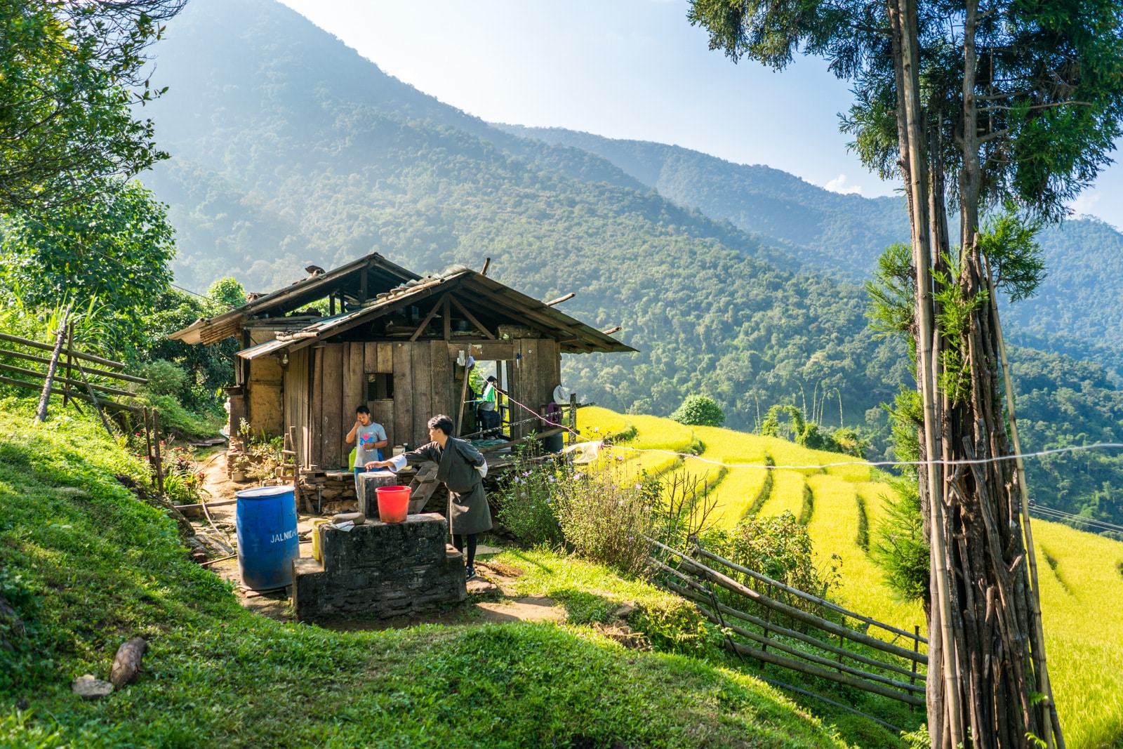 Do you need a guided tour in Bhutan? - Local house in rice fields outside of Tingtibi in Zhemgang district - Lost With Purpose travel blog