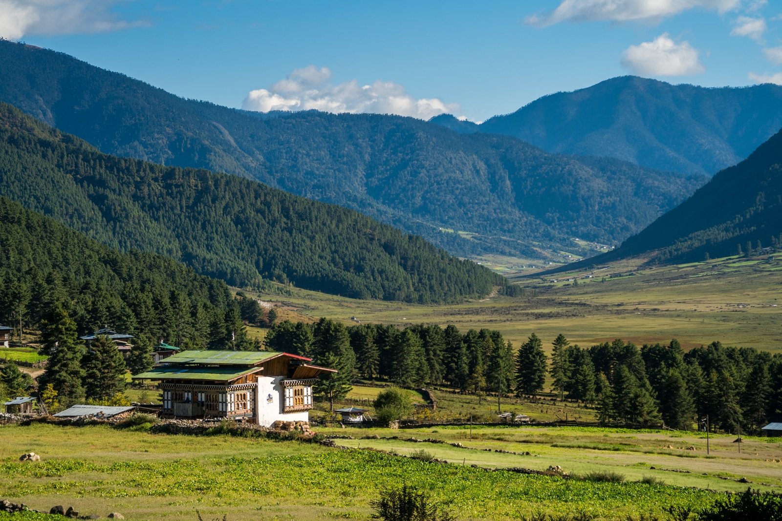 Traditional house in Phobjikha Valley