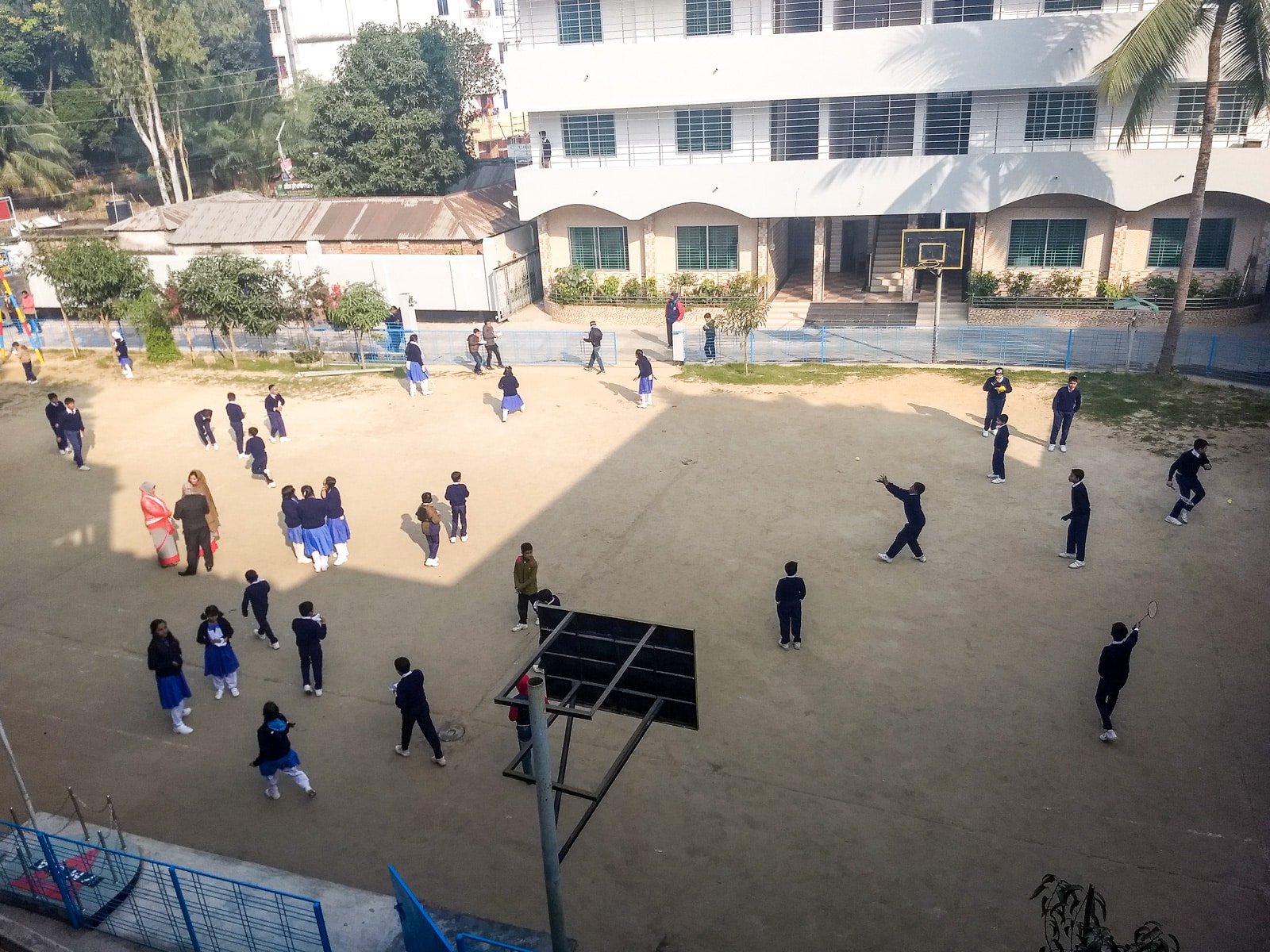 How to get from Bogra to Paharpur by public transport - View from the YMCA guesthouse in Bogra - Lost With Purpose travel blog
