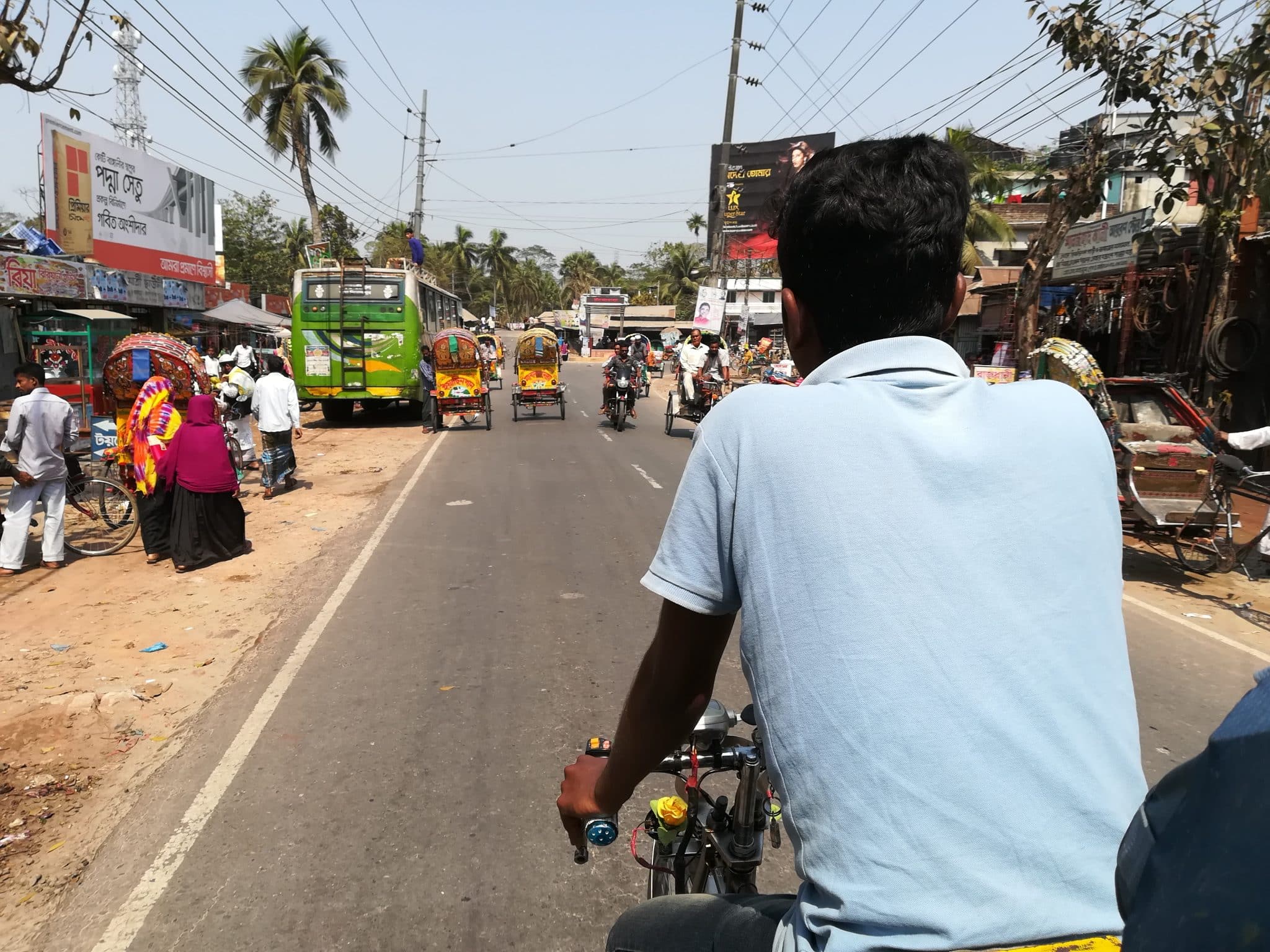 How to reach Hularhat from Khulna - Rickshaw to Hularhat launch ghat - Lost With Purpose travel blog