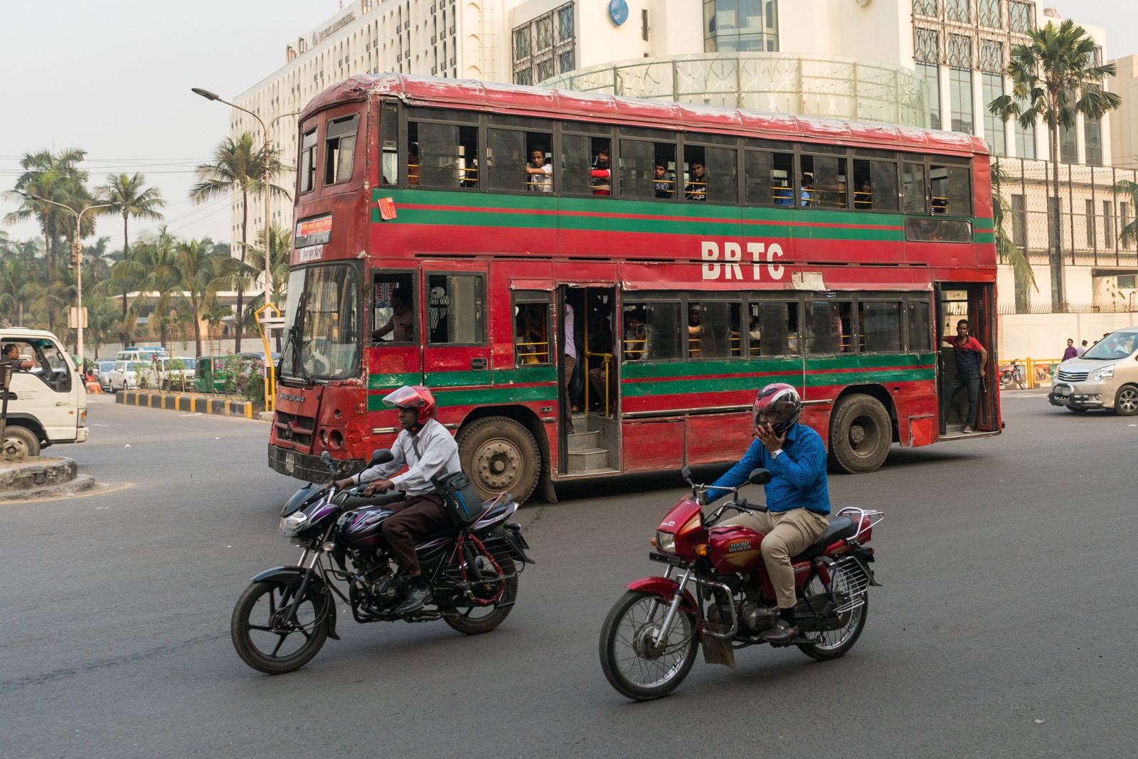 Backpacking in Bangladesh travel guide - Double decker bus in Dhaka - Lost With Purpose travel blog