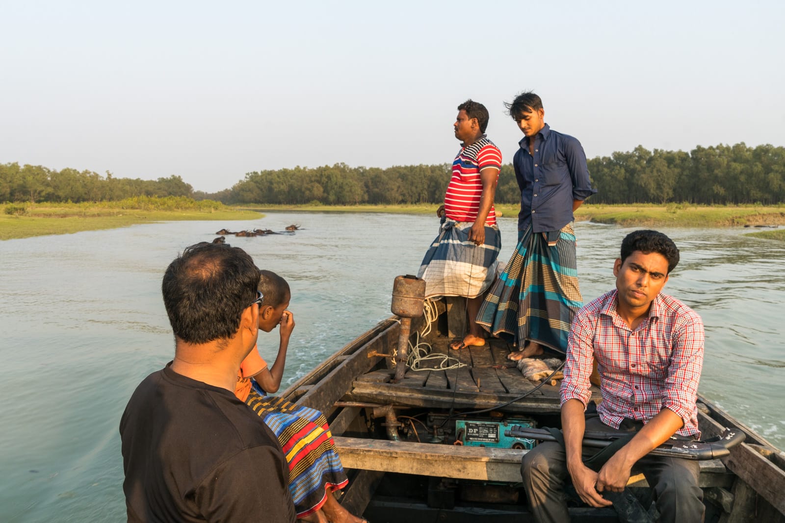 Travel guide to Nijhum Dwip, Bangladesh - Security guards on the way to Nijhum Dwip National Park - Lost With Purpose travel blog