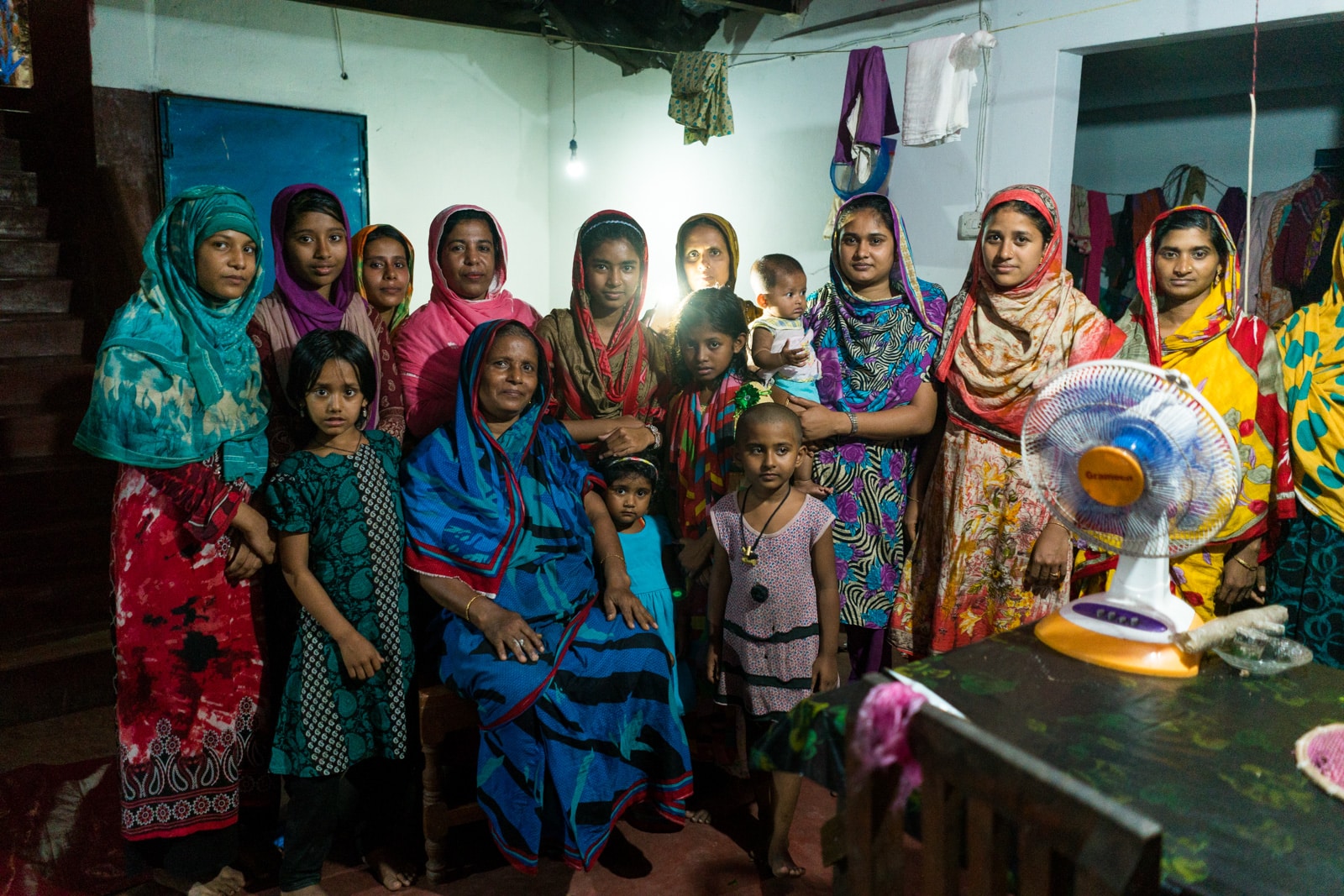 Guide to female travel in Bangladesh - Group of women in the back room of a home - Lost With Purpose travel blog