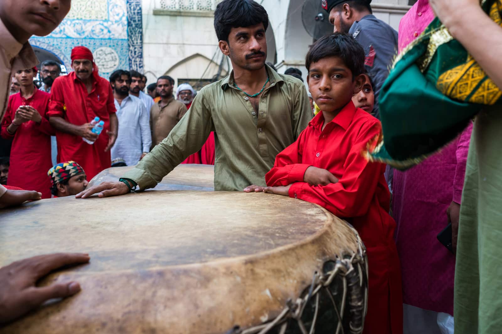 The Urs of Lal Shahbaz Qalandar in Sehwan, Pakistan - Dhamaal drum inside the shrine - Lost With Purpose travel blog