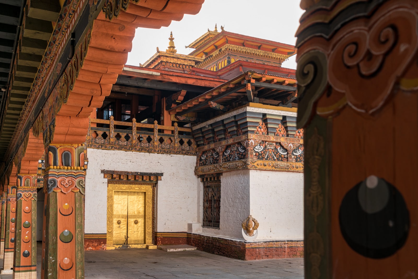 Photos of Bhutan - Interior of Punakha dzong - Lost With Purpose travel blog