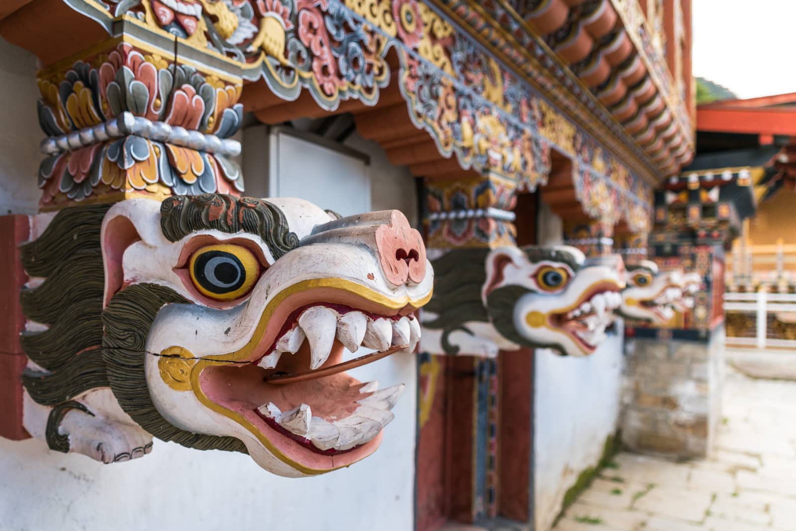 Photos of Bhutan - Decorations on the White Temple in Haa - Lost With Purpose travel blog