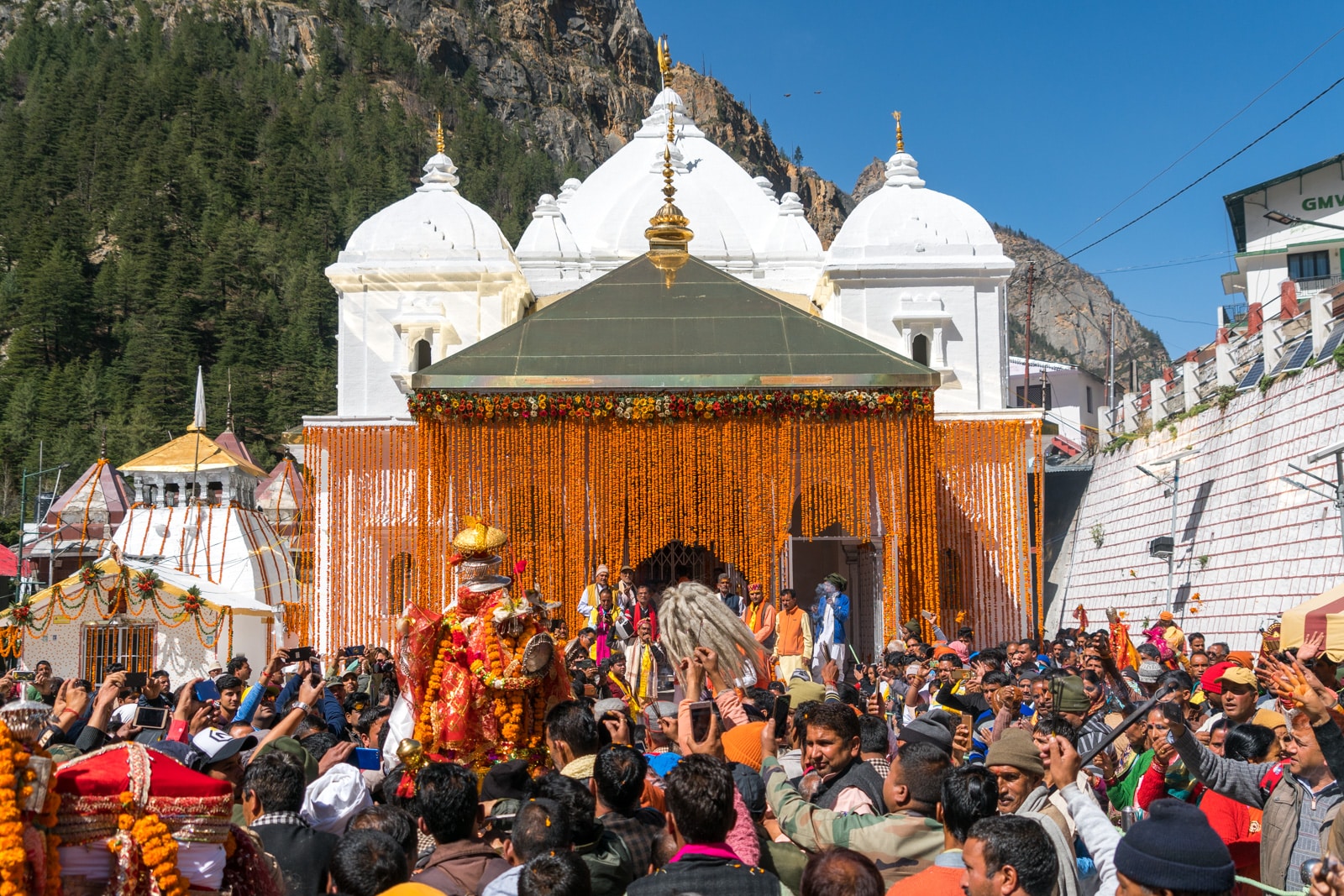 Gangotri temple on its opening day